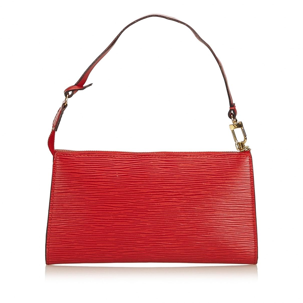 Louis Vuitton Pochette Accessoire Burgundy Leather in Red - Lyst