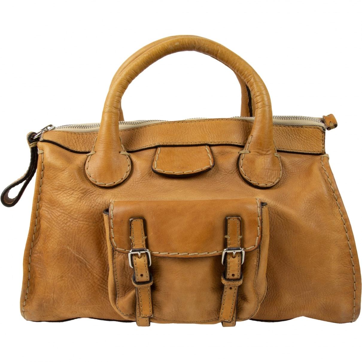 Chloé Edith Camel Leather Handbag Lyst