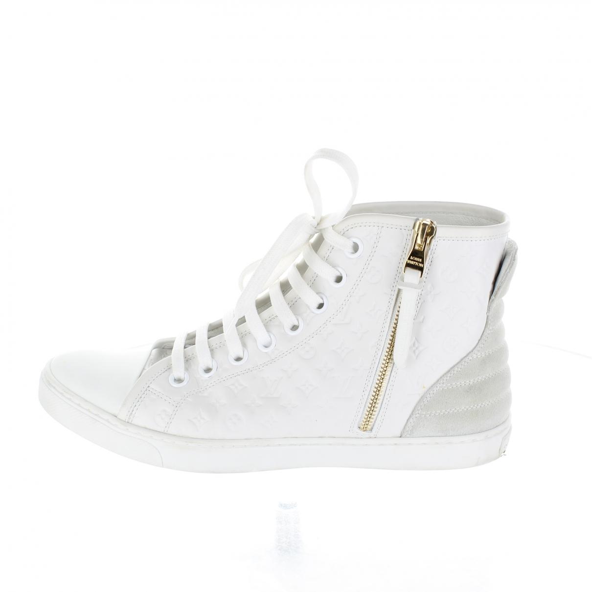 Lyst - Louis Vuitton Leather Heels in White