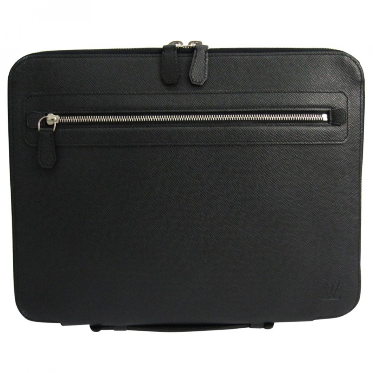 Louis Vuitton Black Leather Small Bag, Wallets & Cases for Men - Lyst