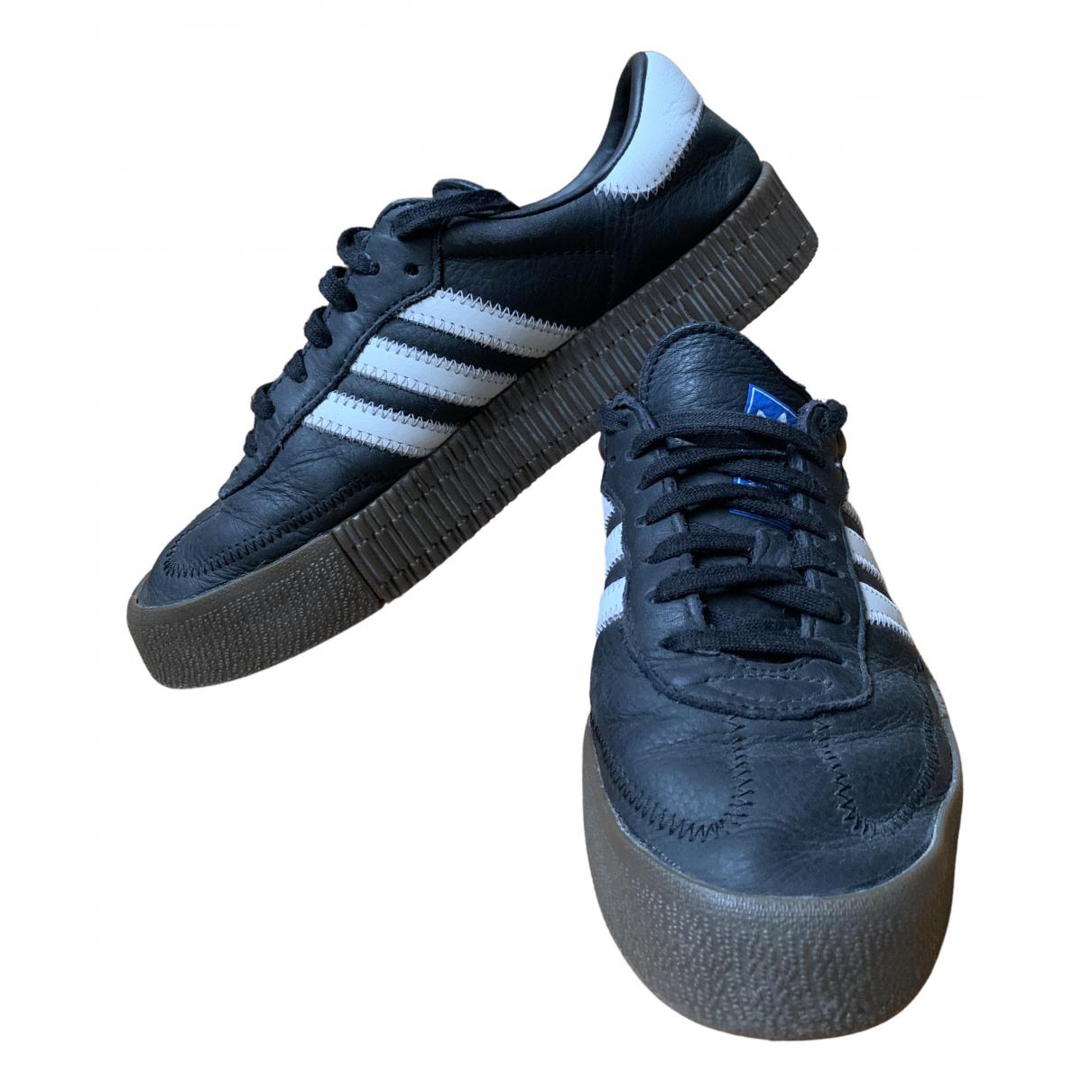 adidas samba leather trainers