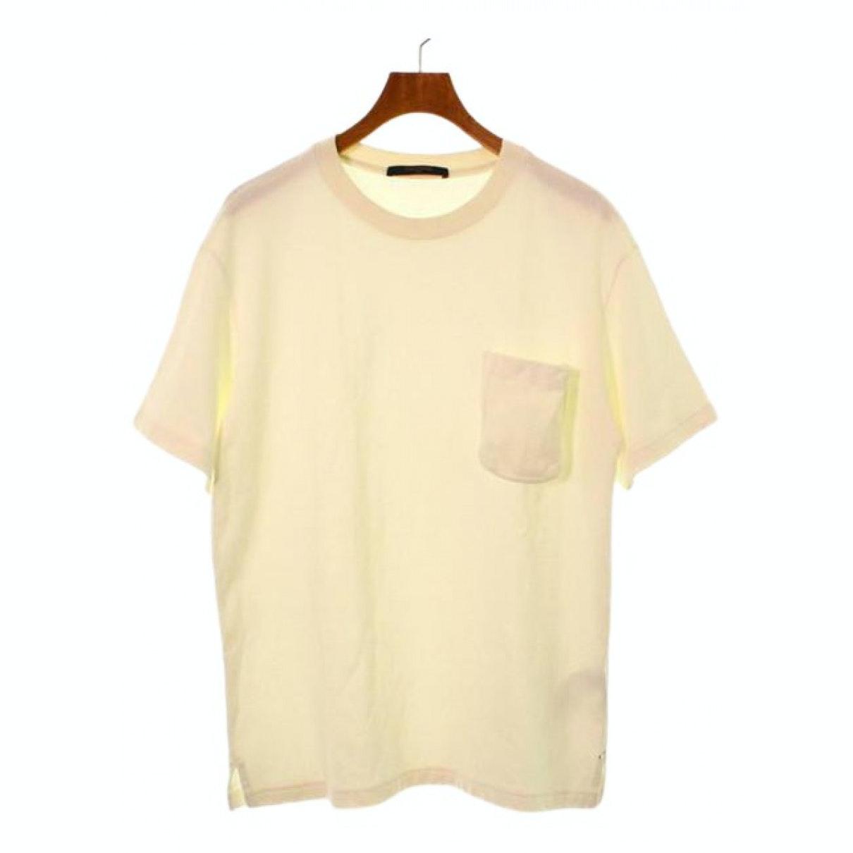 Louis Vuitton Yellow Cotton T-shirt for Men - Lyst