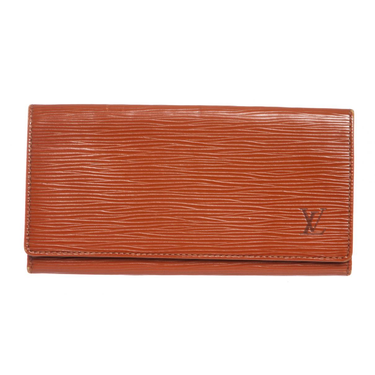Louis Vuitton Sienna Brown Epi Leather Long Bill Wallet - Lyst