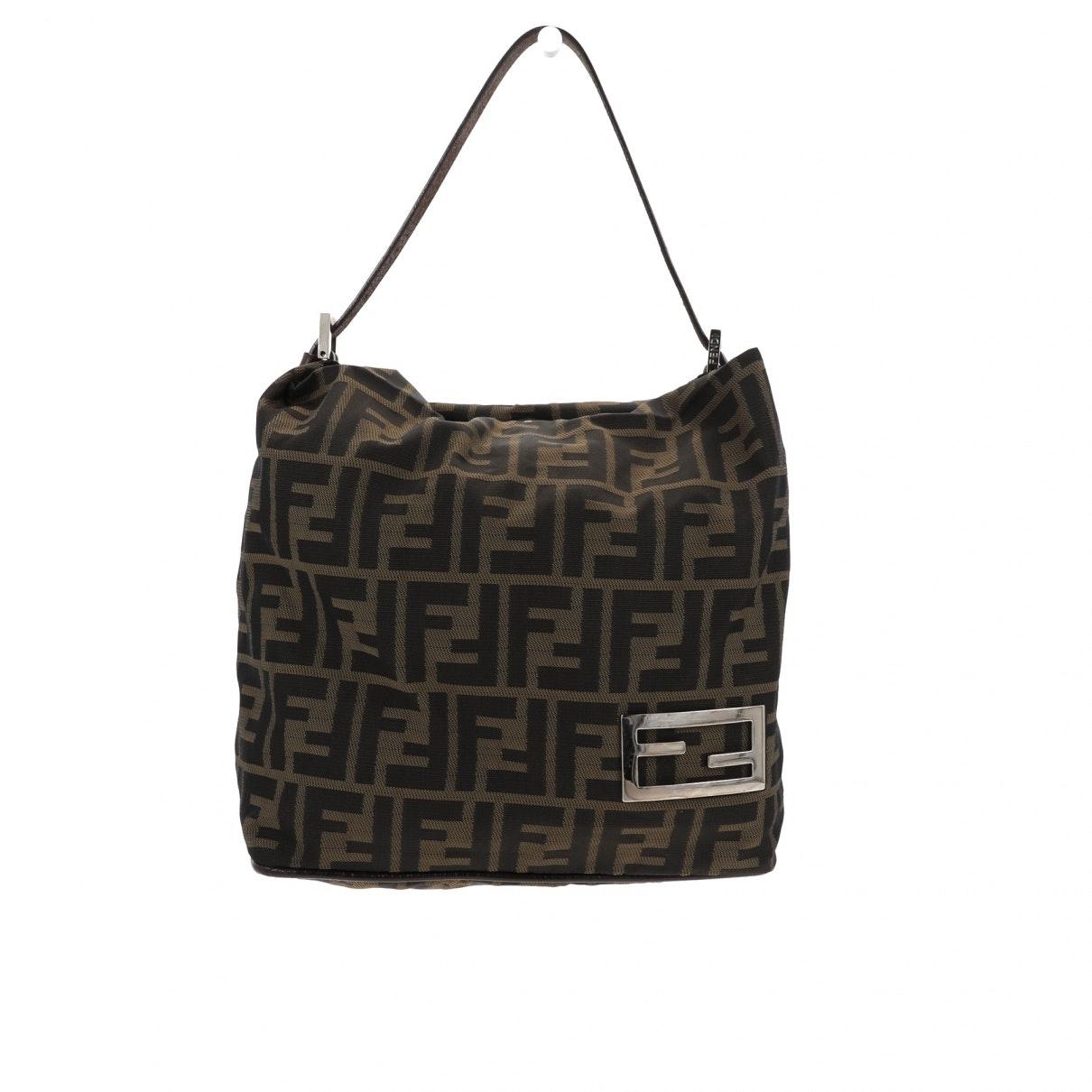Fendi Brown Cloth Handbag - Lyst