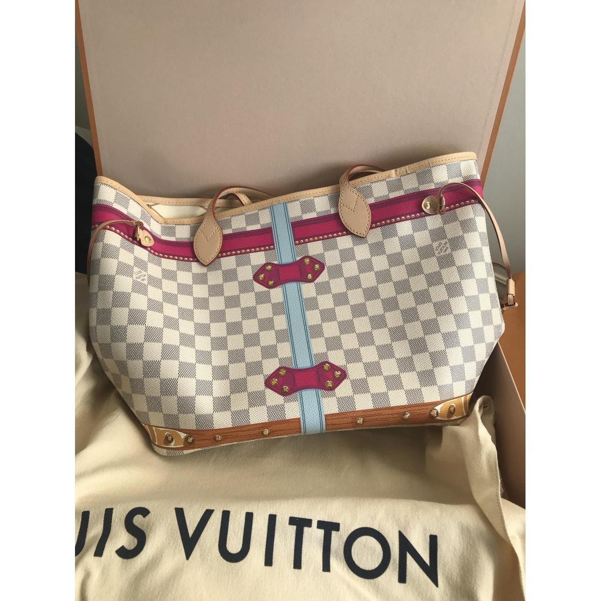 Louis Vuitton Neverfull Cloth Handbag - Lyst