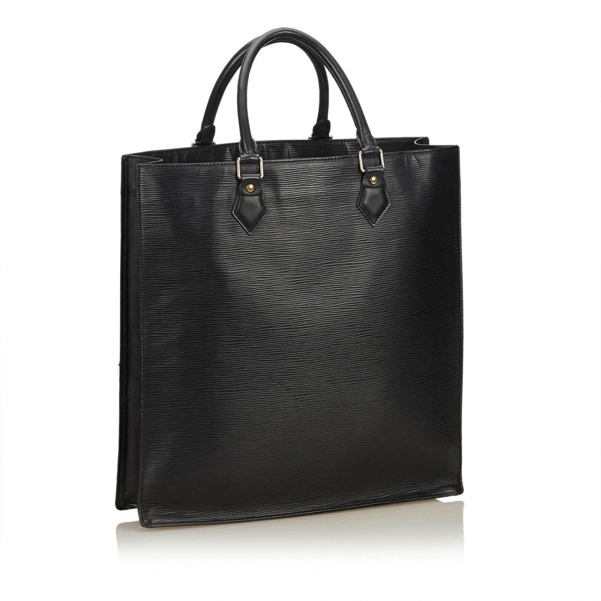 Louis Vuitton Leather Black Epi Sac Plat Pm - Lyst