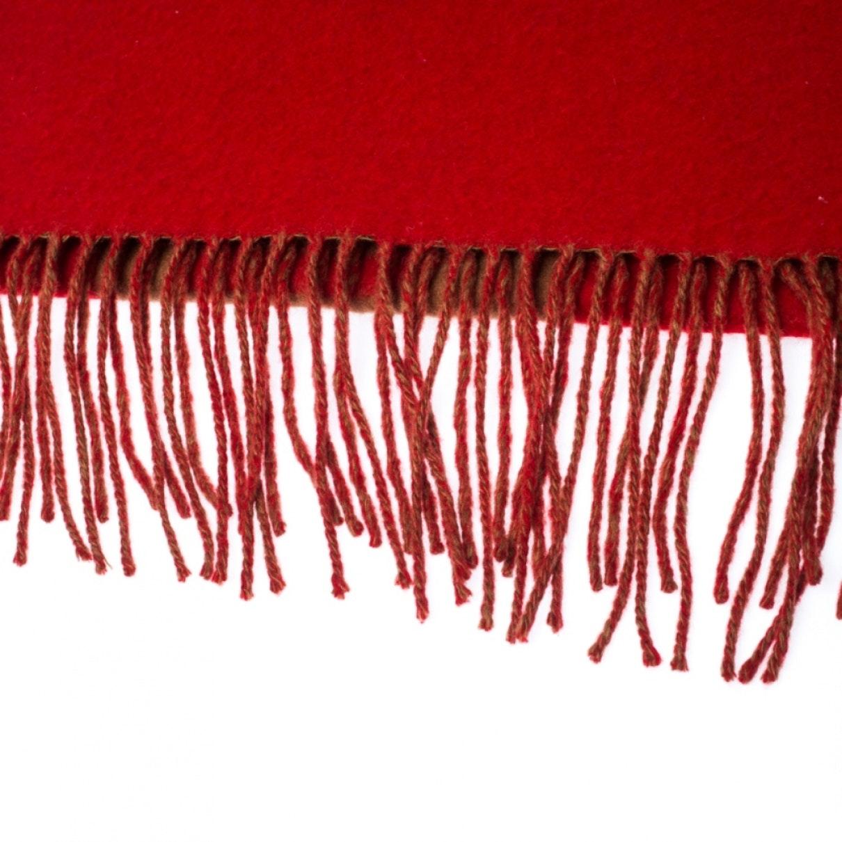 Louis Vuitton Red Cashmere Scarf - Lyst