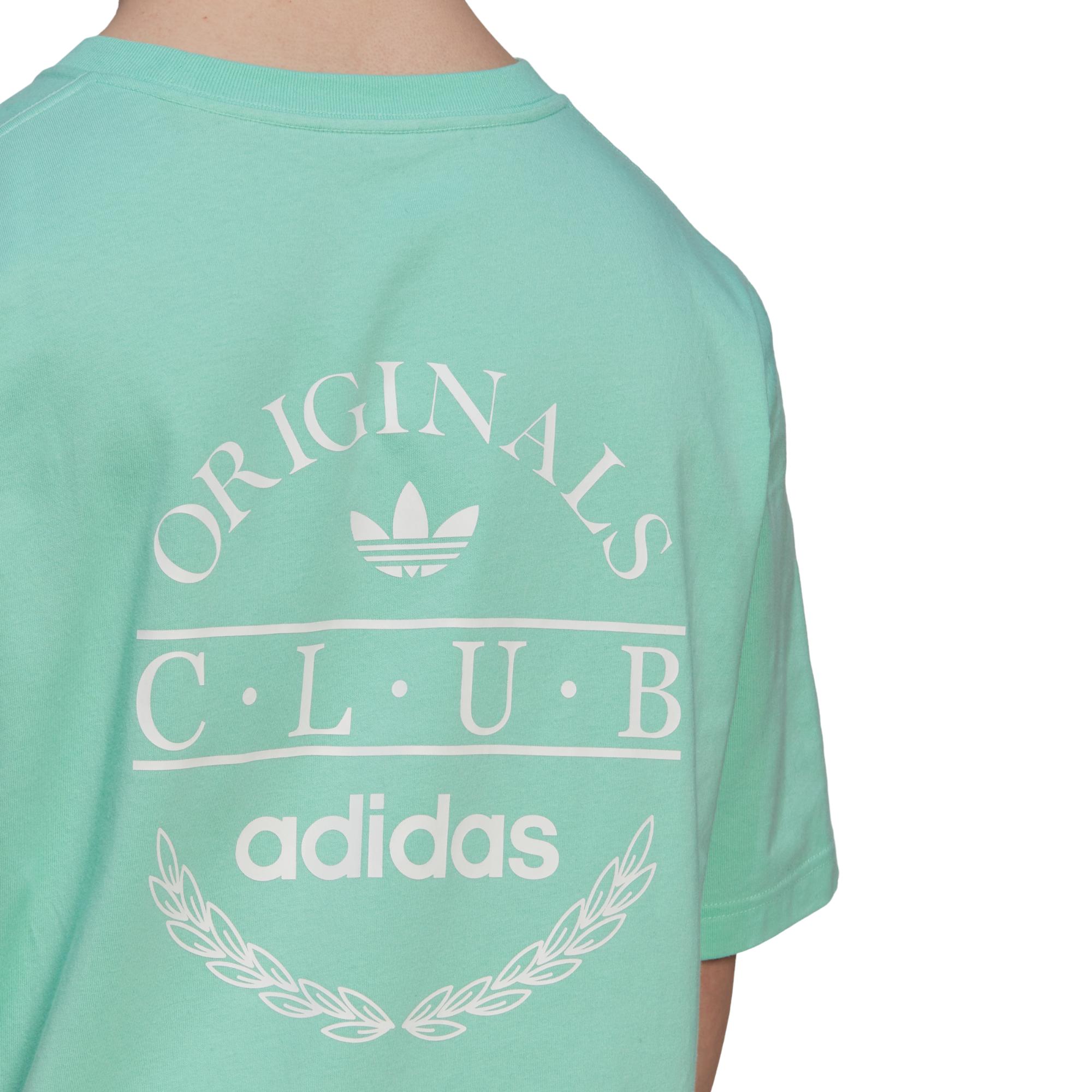 adidas Originals Club Logo Sports Resort T Shirt in Green for Men | Lyst UK