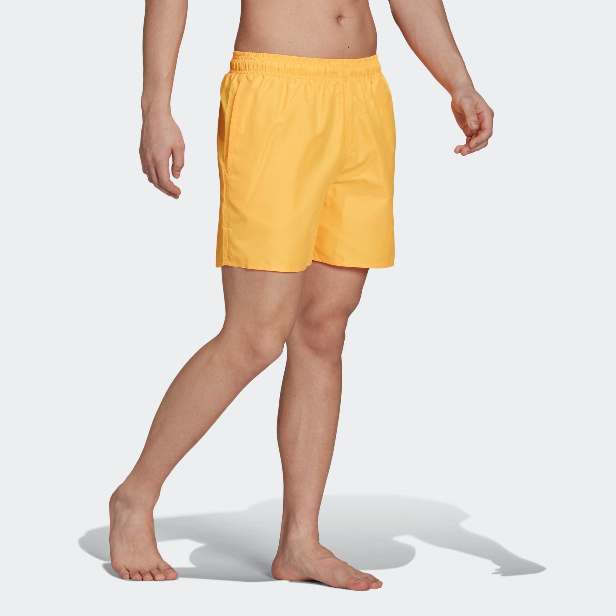 yellow adidas swim shorts