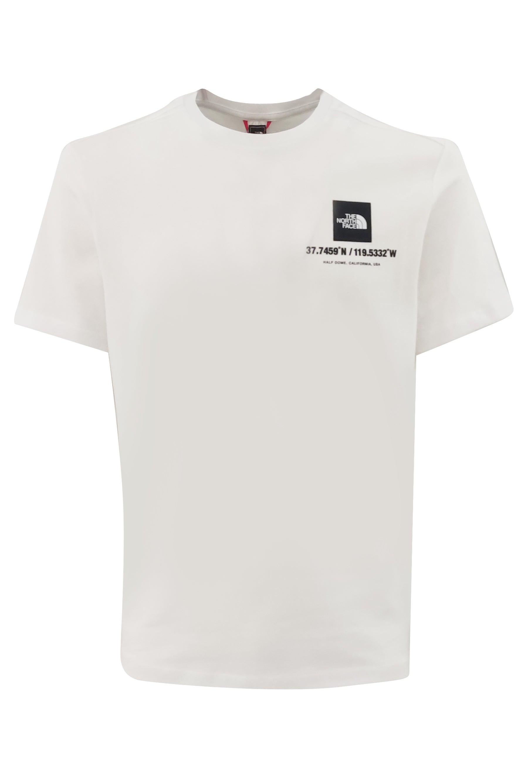 The North Face T-shirt Bianca In Cotone in White for Men | Lyst