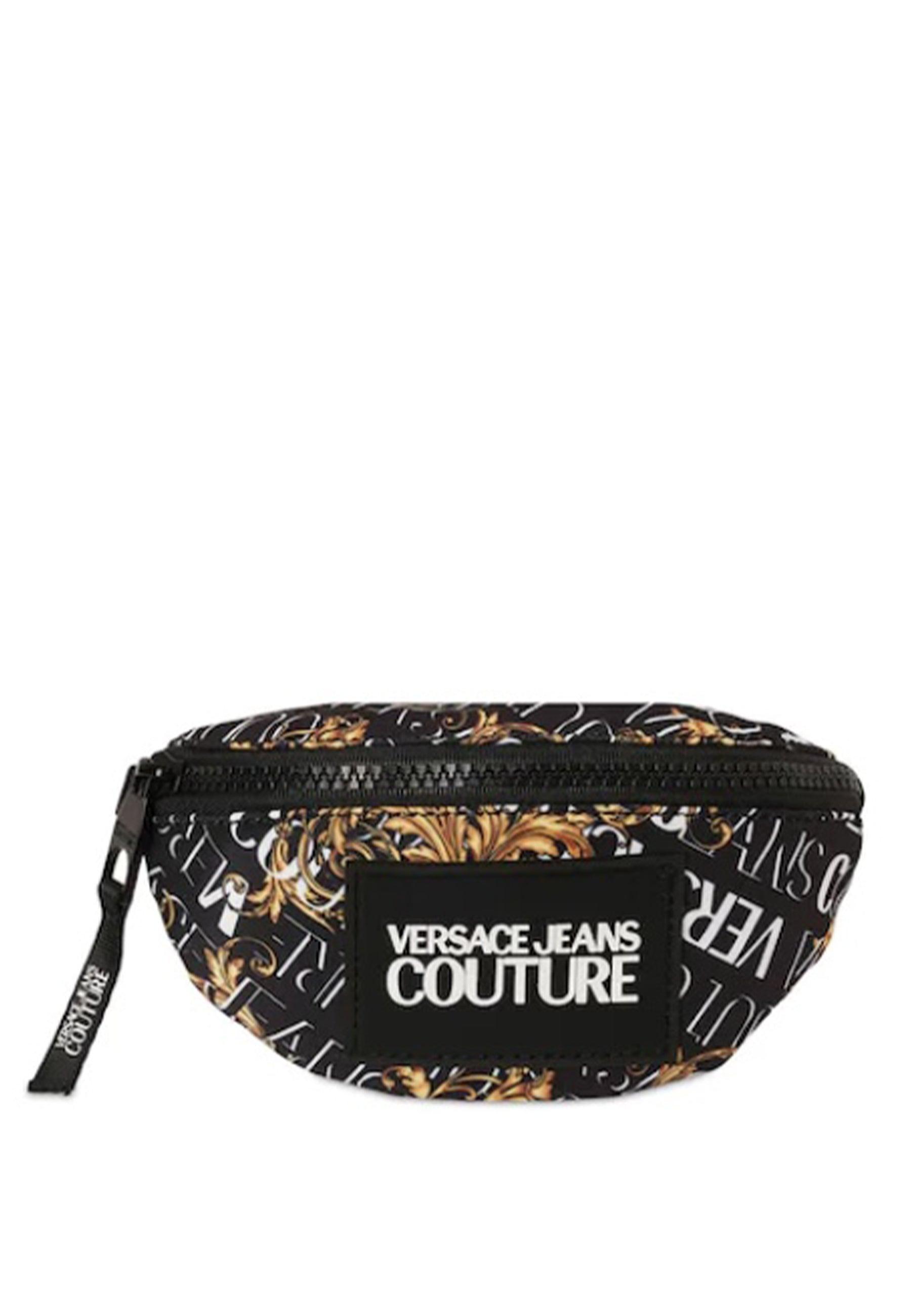 Versace Jeans Couture Marsupium Bareflower Fantasy Iconic Black And Gold  for Men | Lyst