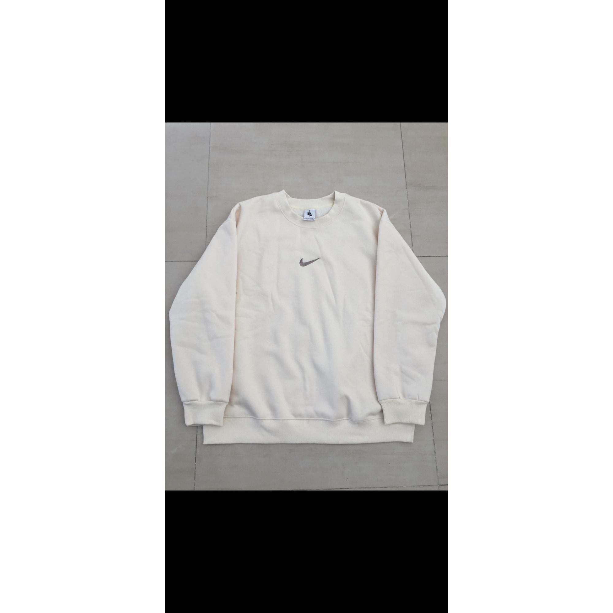 Pull Coton Blanc Nike Pour Homme En Coloris Blanc Lyst