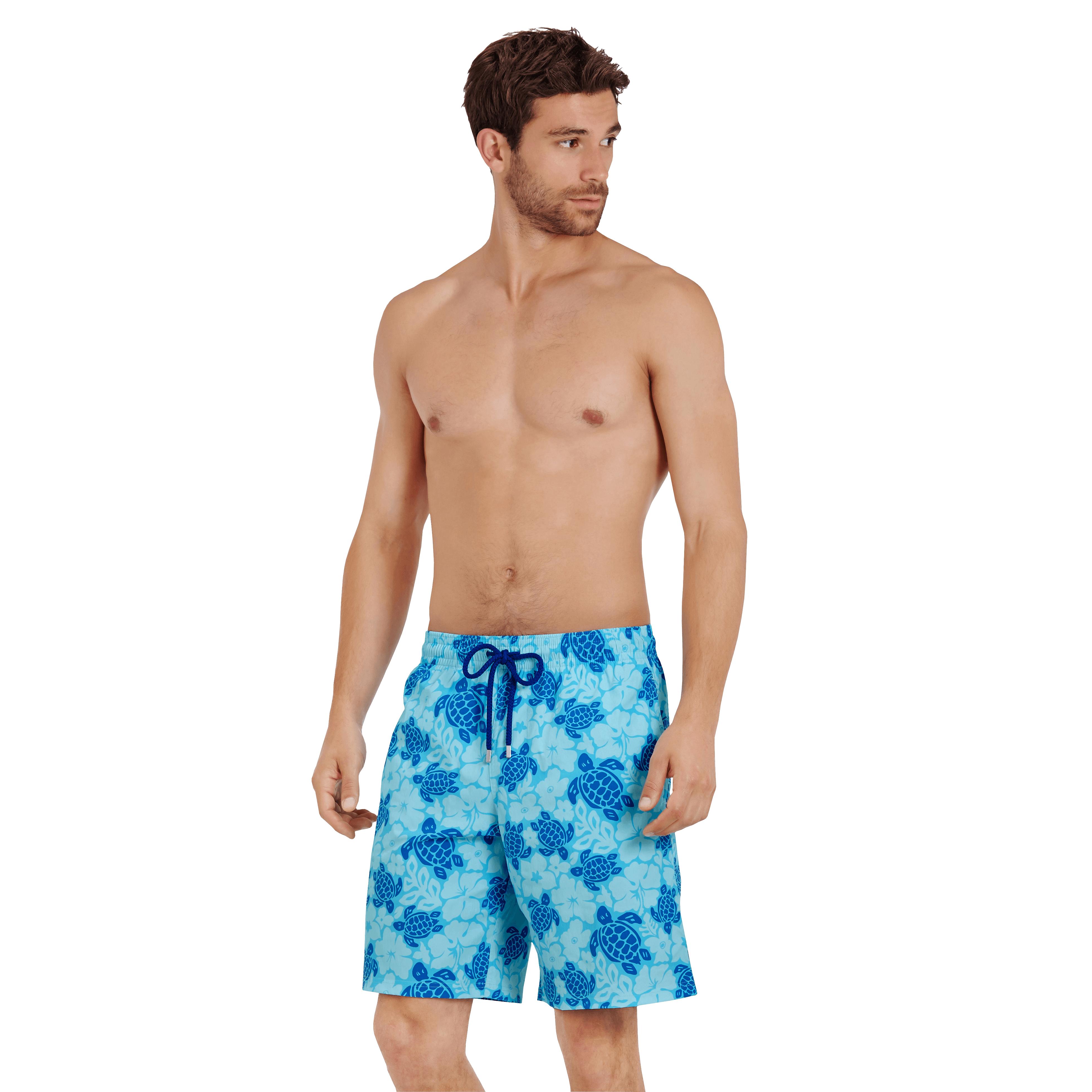 Vilebrequin Synthetic Men Swim Trunks Long Stretch Tortues Hawaï in ...