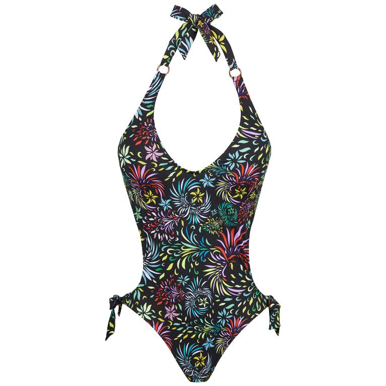 Vilebrequin Synthetic Swimsuit Trikini Evening Birds in Black Lyst