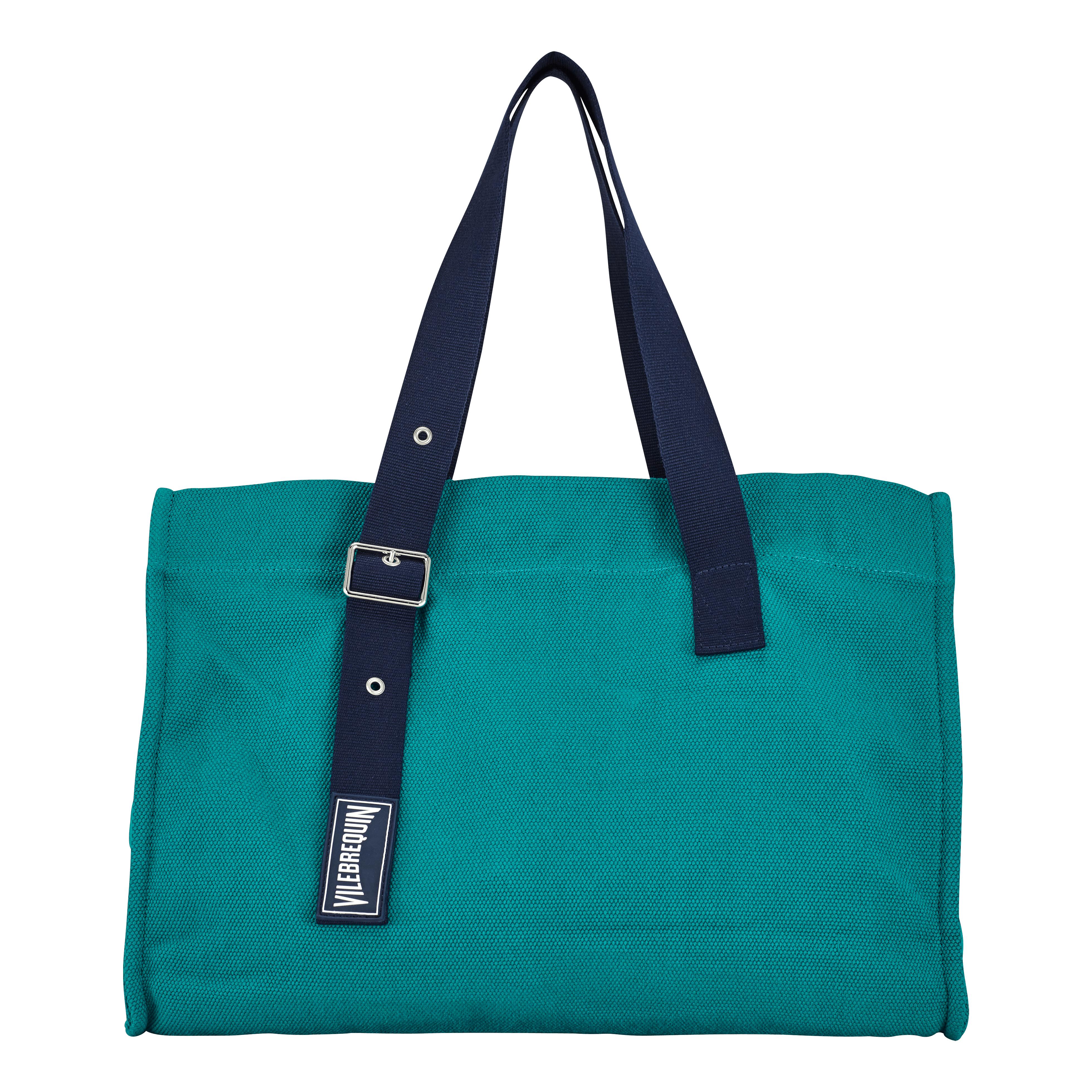 Vilebrequin Big Cotton Beach Bag Solid in Green - Lyst