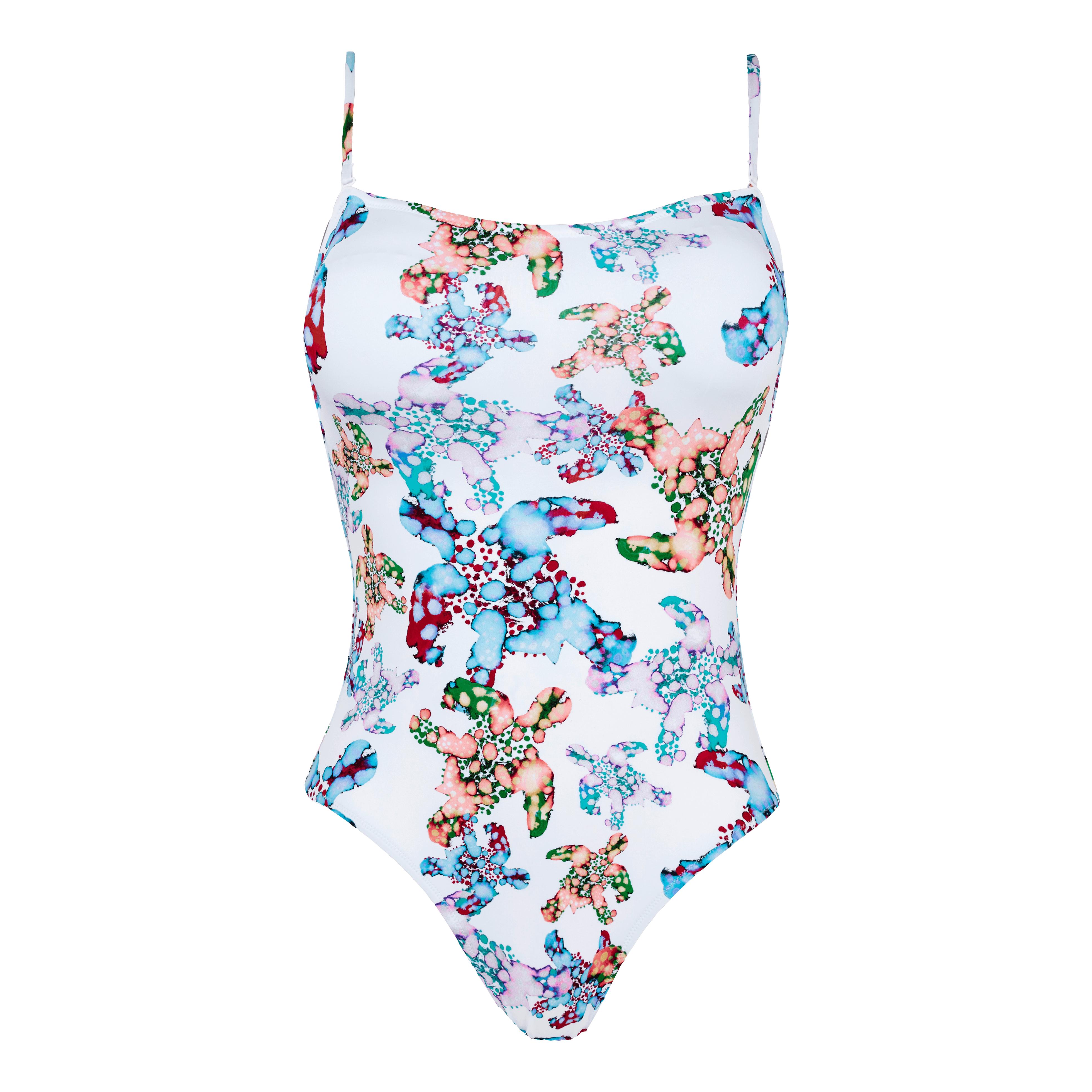 Vilebrequin Synthetic Watercolor Turtles Facette One Piece Swimsuit in ...