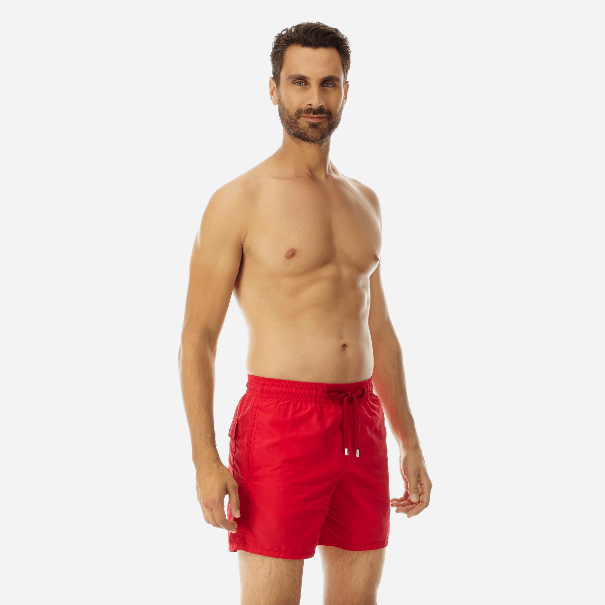Vilebrequin Synthetic Men Swimwear Solid in Red for Men Lyst