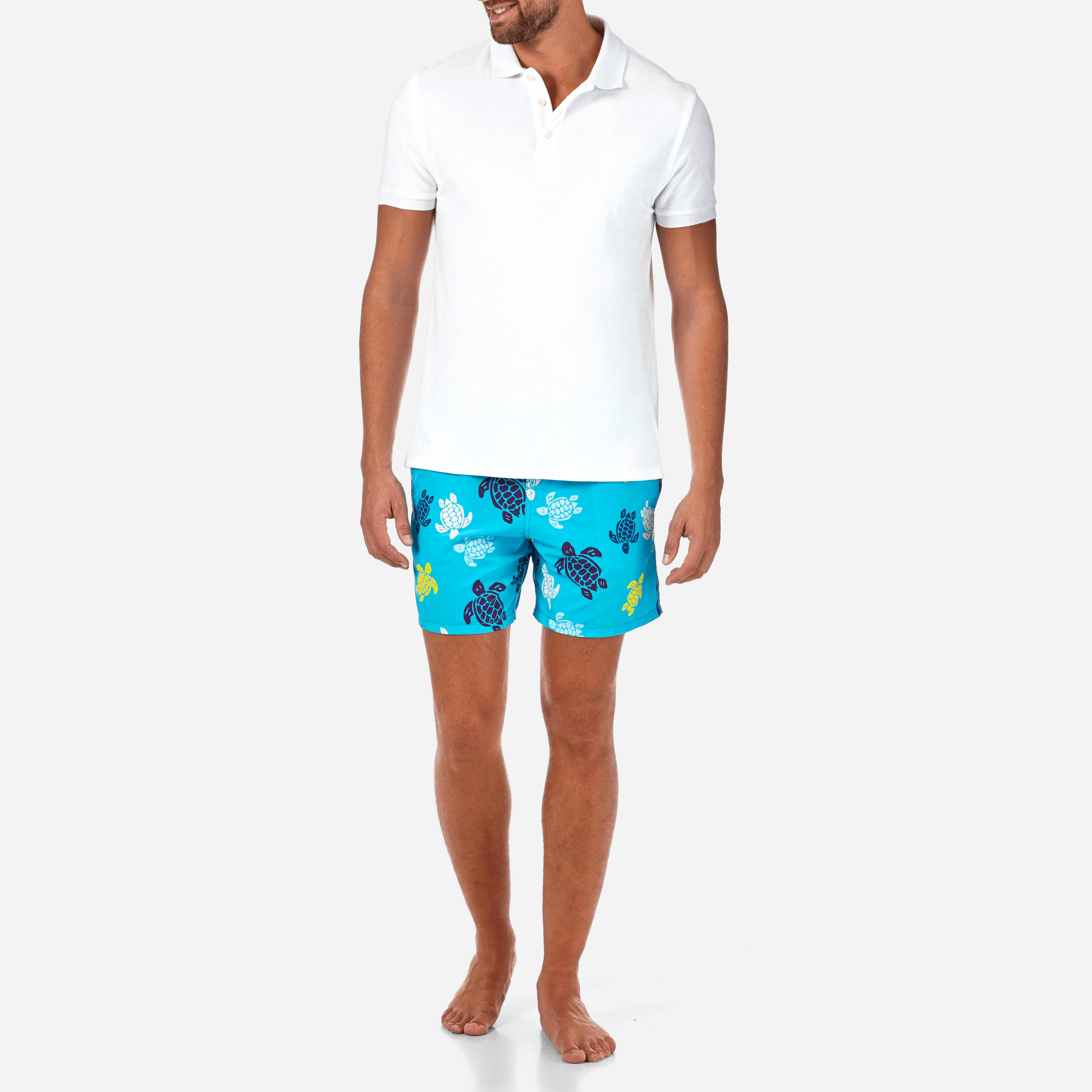 terry cloth polo shirt