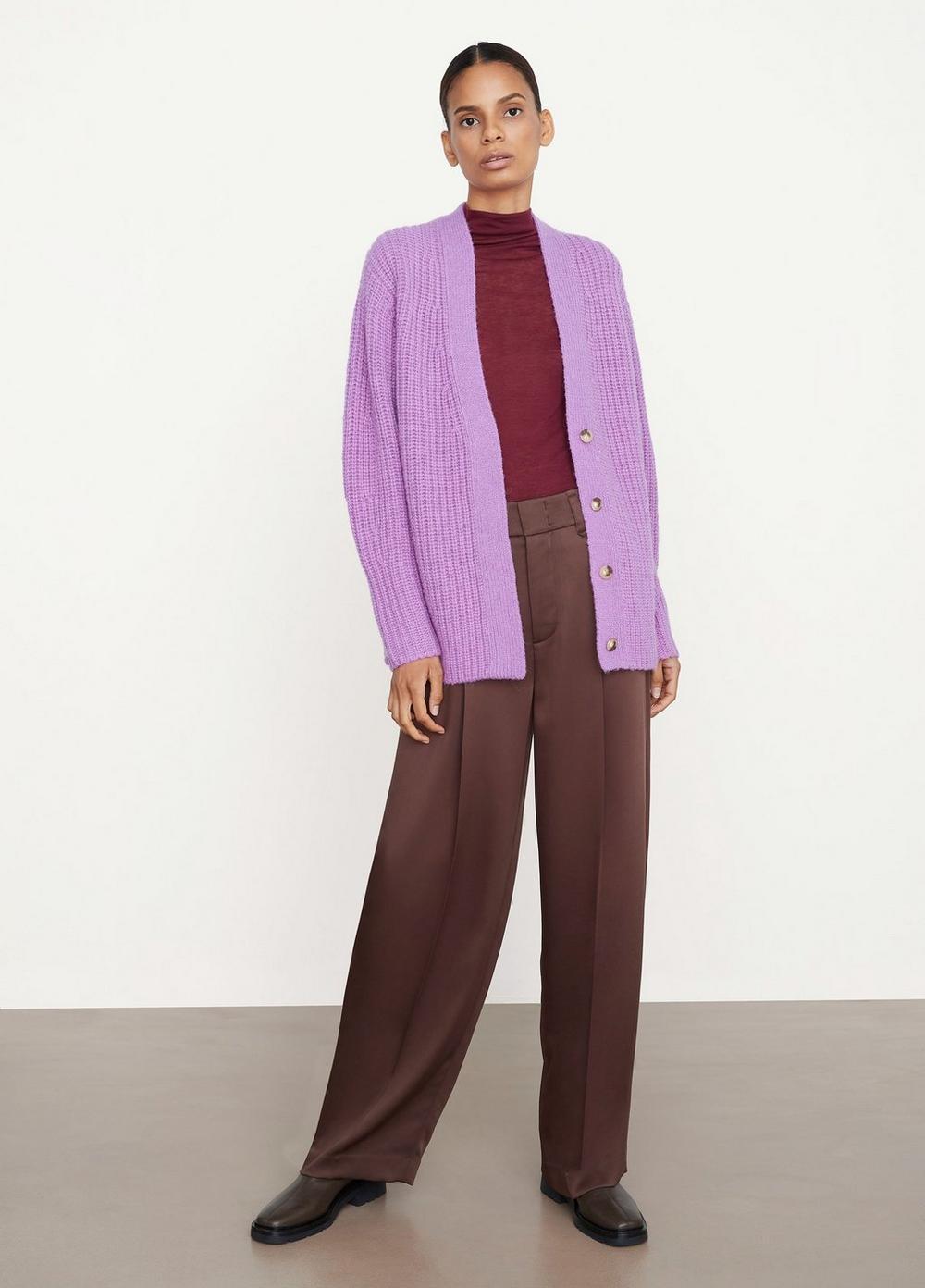 Vince Wool Sculpted Sleeve Cardigan in 