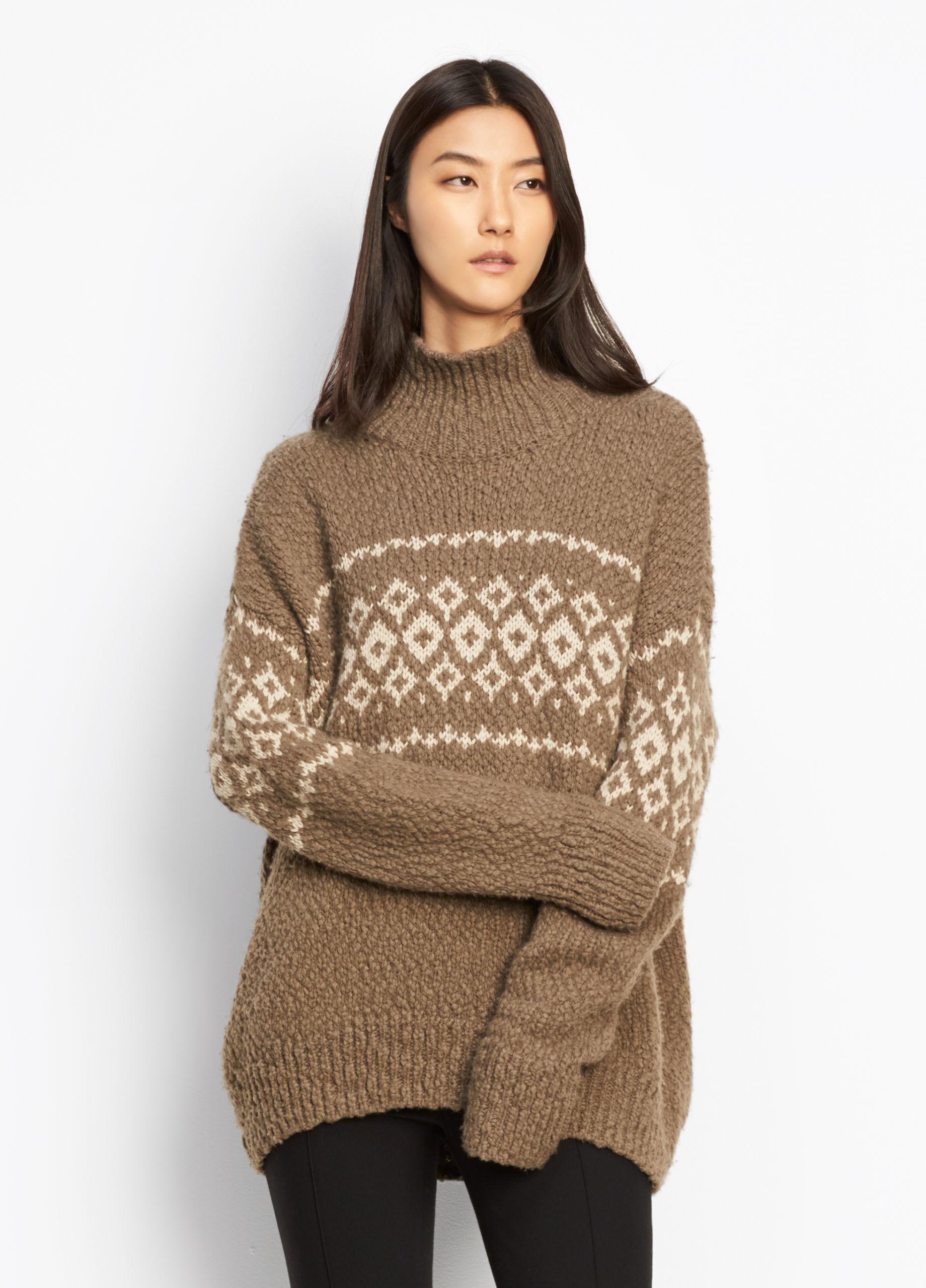 vince fair isle sweater