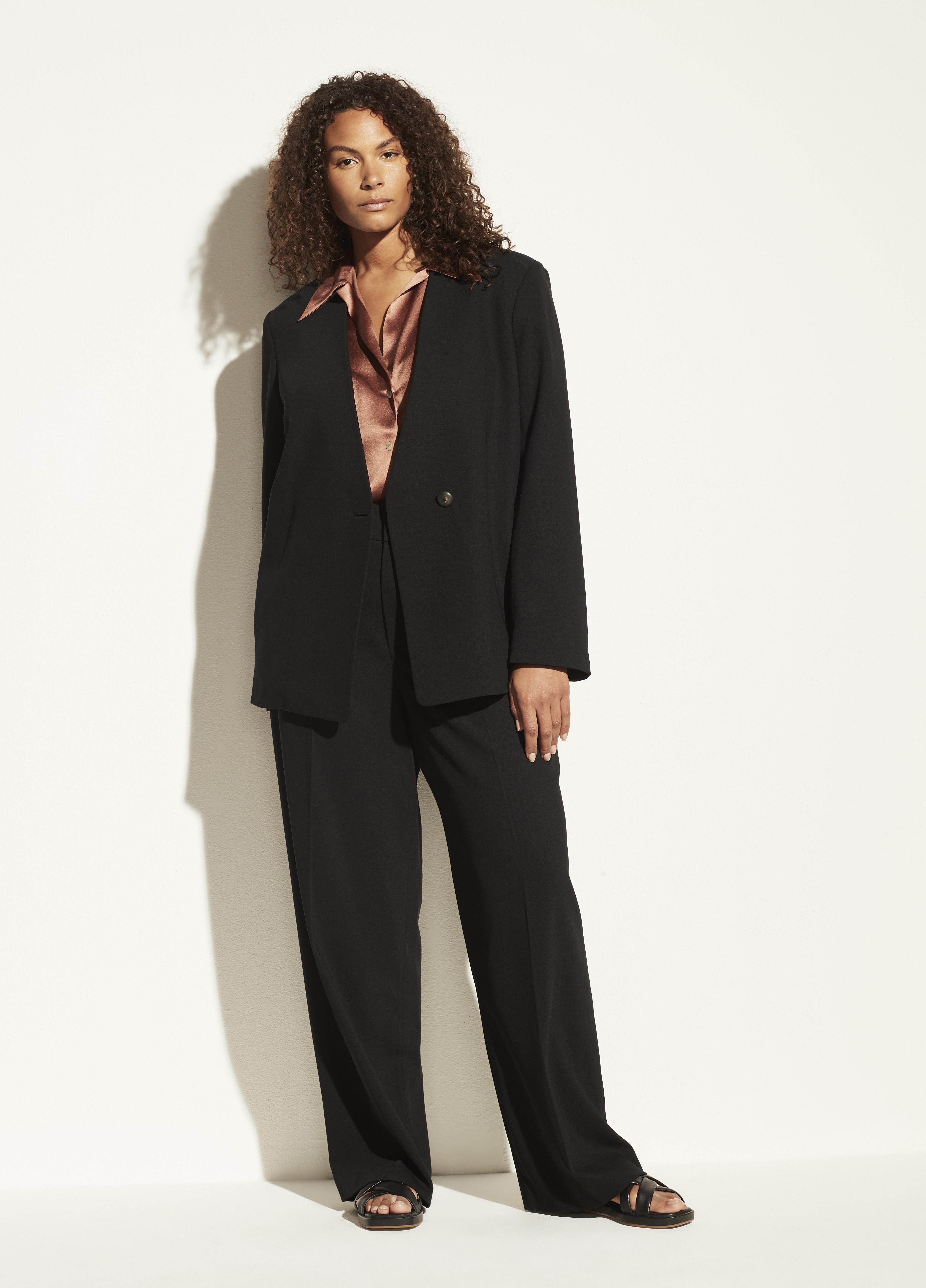 Vince High Waist Straight Leg Pant in 