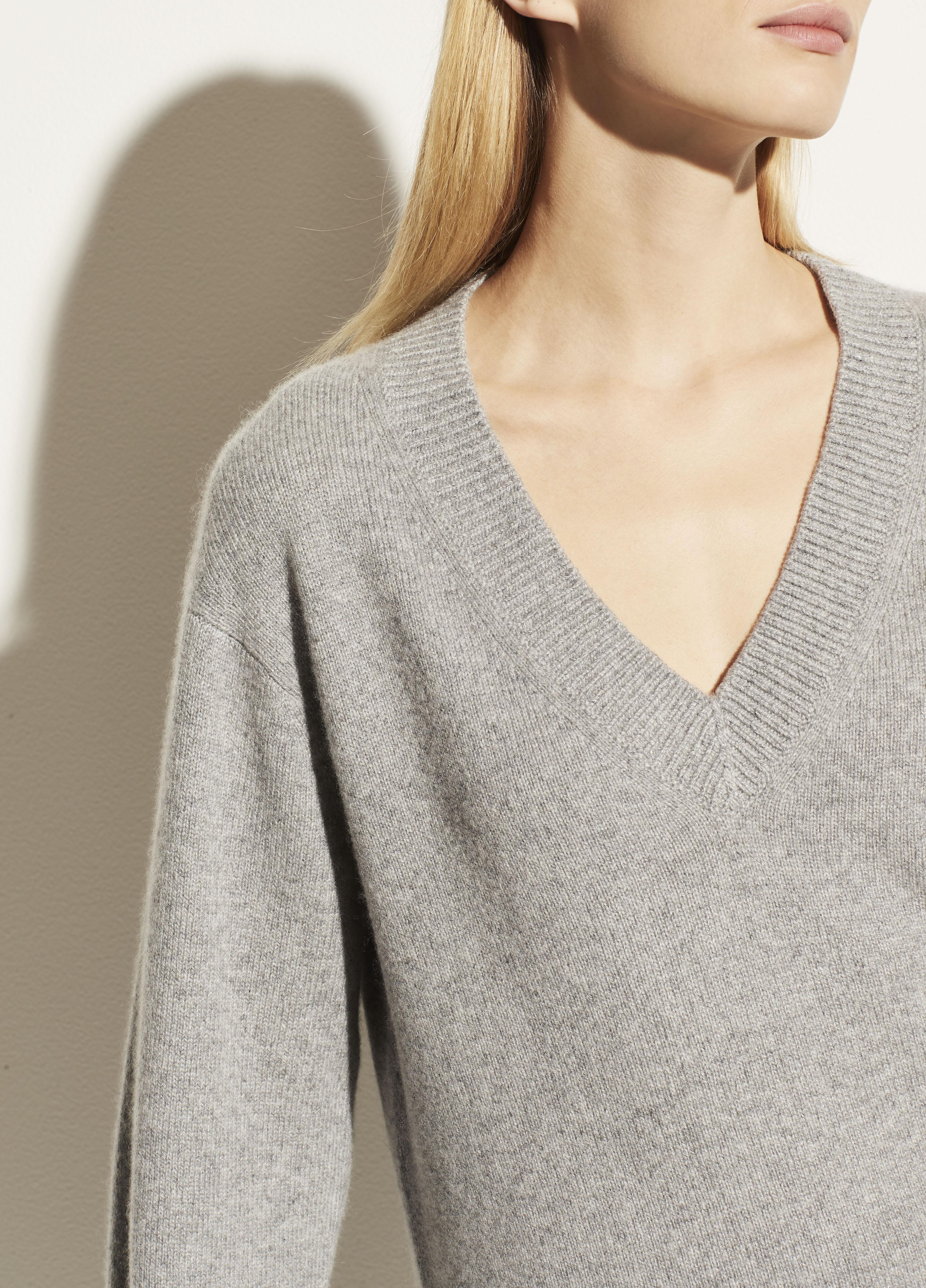 vince cashmere v neck tunic