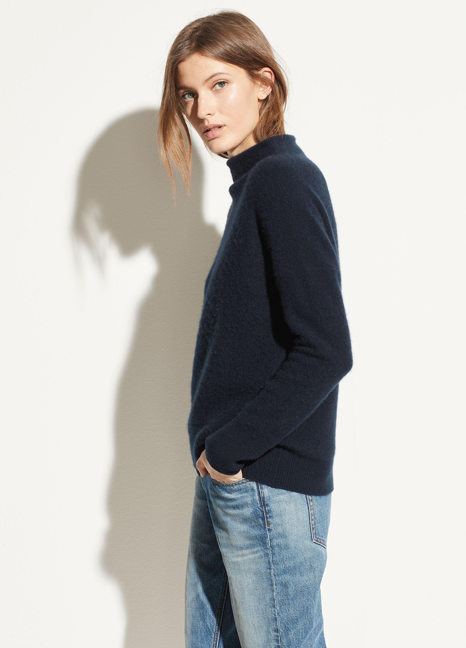 funnel neck pullover women's