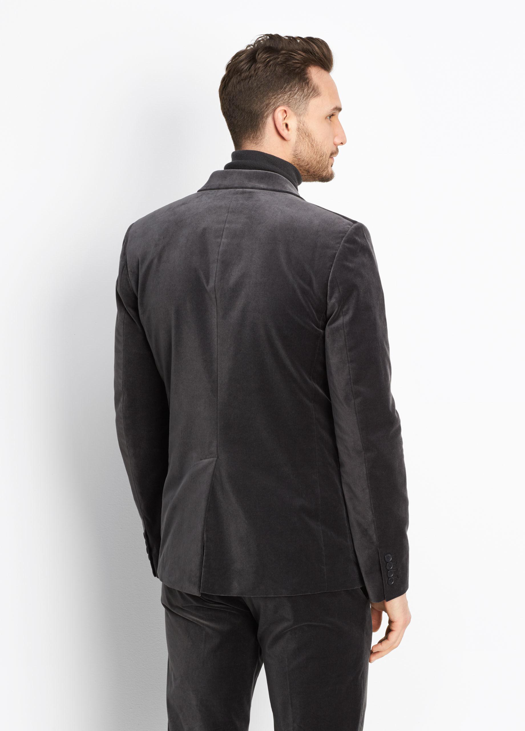 Lyst Vince Velvet Patch Pocket Blazer in Gray for Men