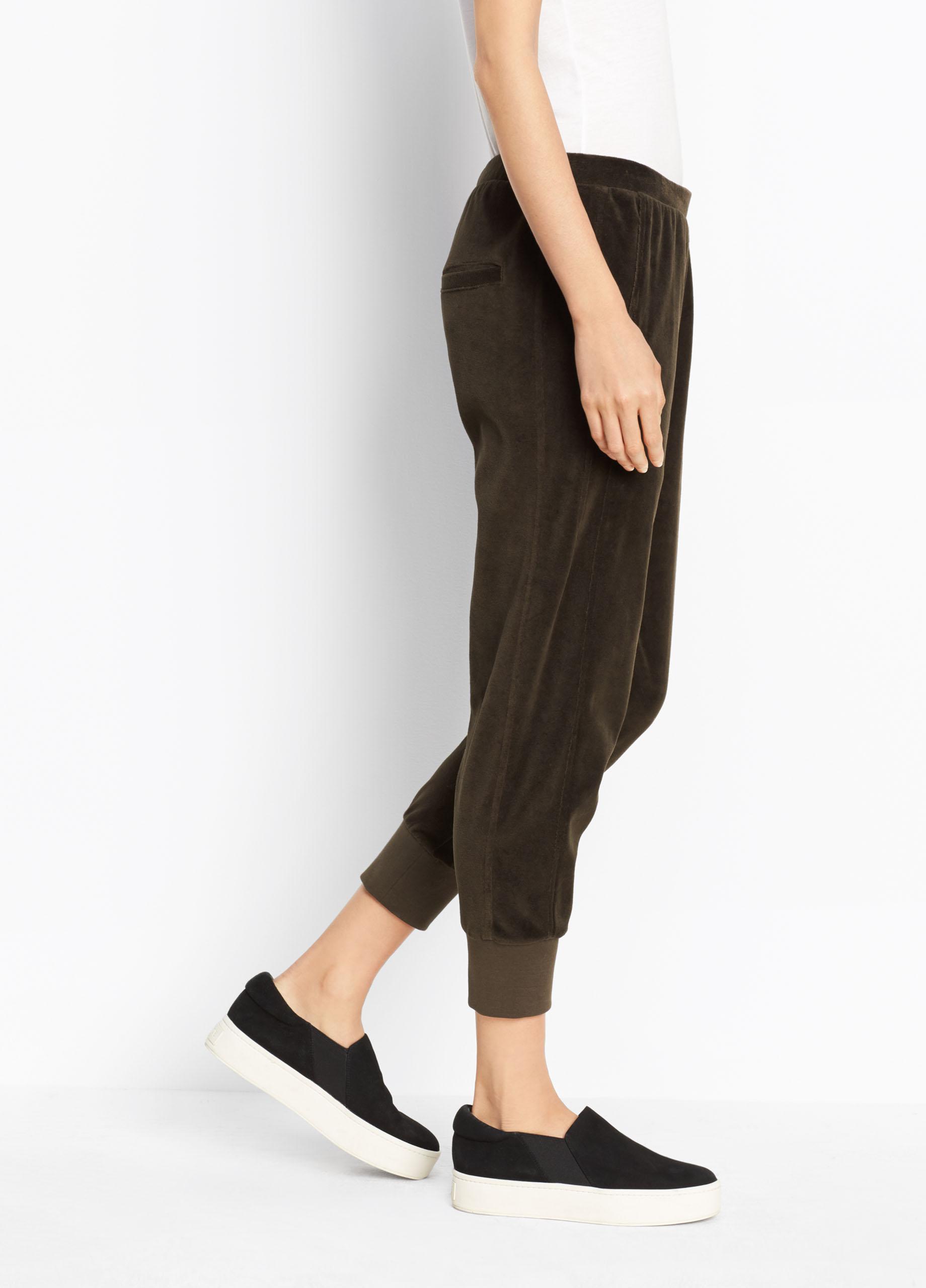 vince velour joggers