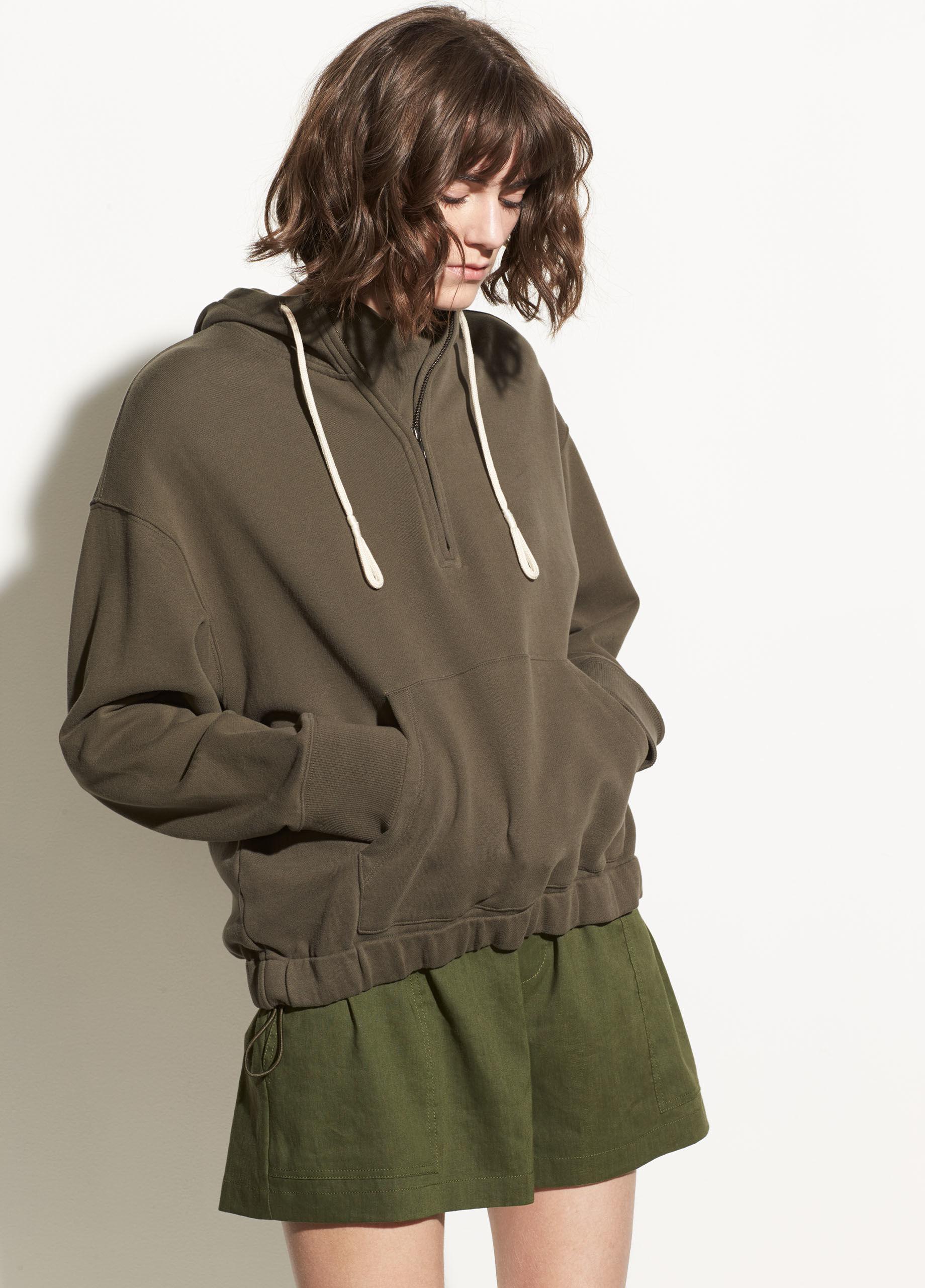 vince half zip hoodie