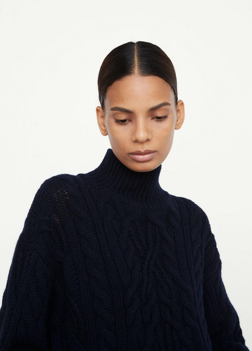 Vince cable knit sweater discount