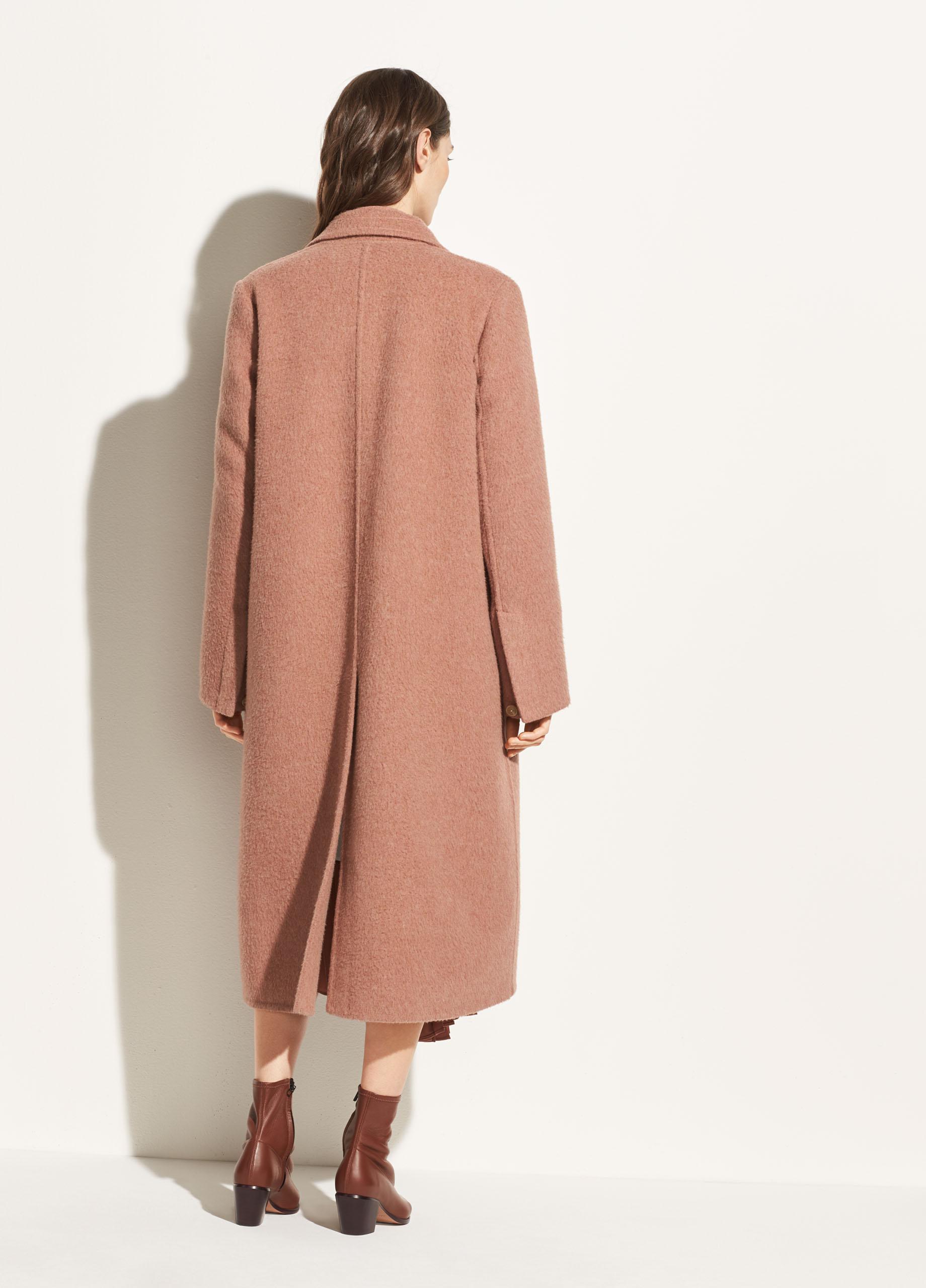 vince brushed wool coat