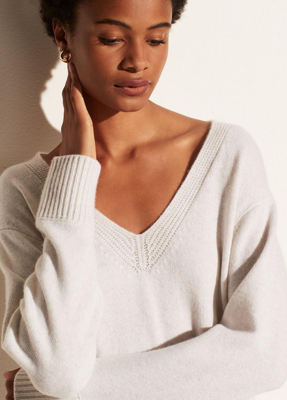 vince cashmere v neck tunic
