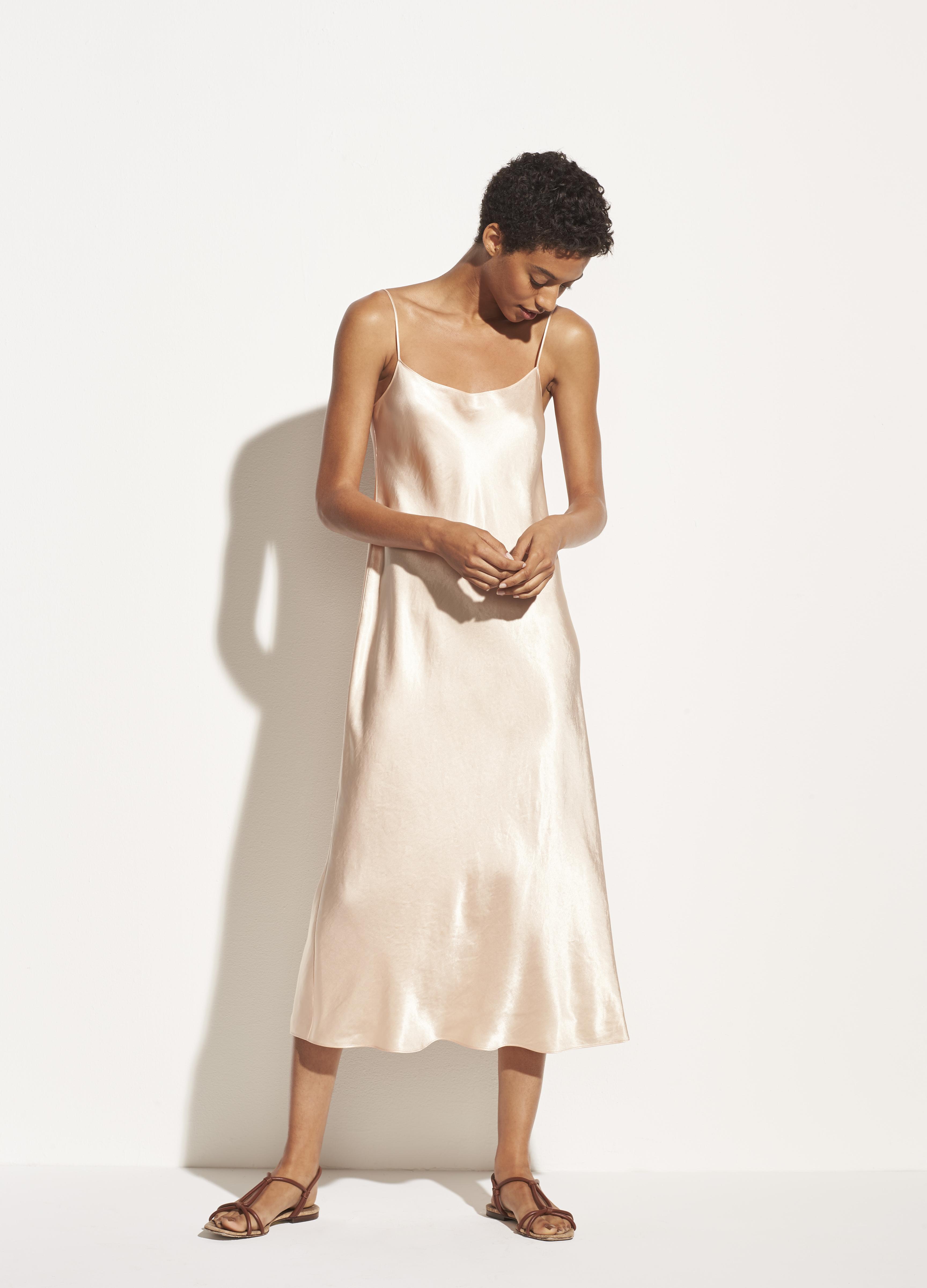 Vince Satin Slip Dress Lyst