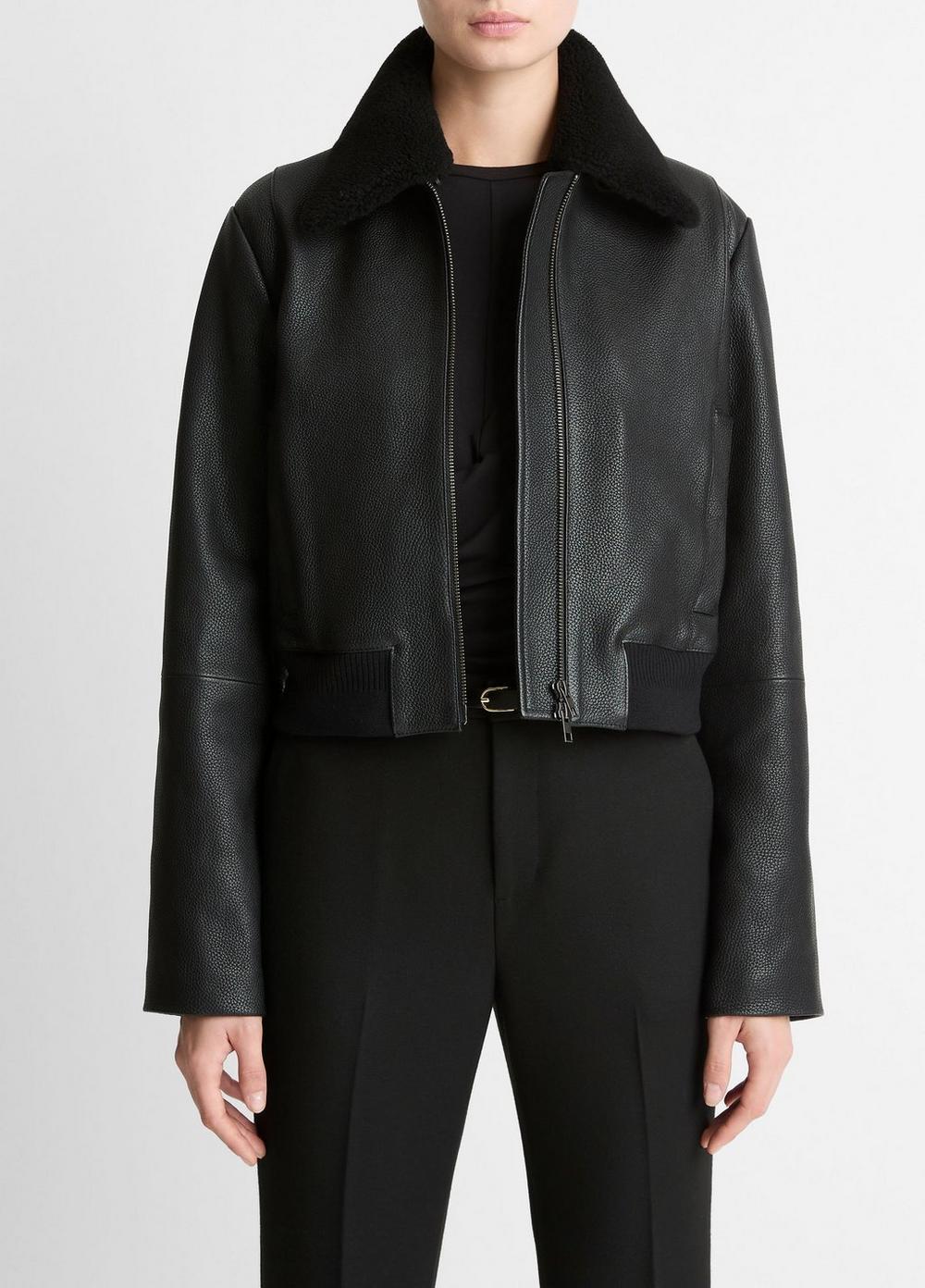 Vince Leather jackets for Women Online Sale up to 30% off Lyst
