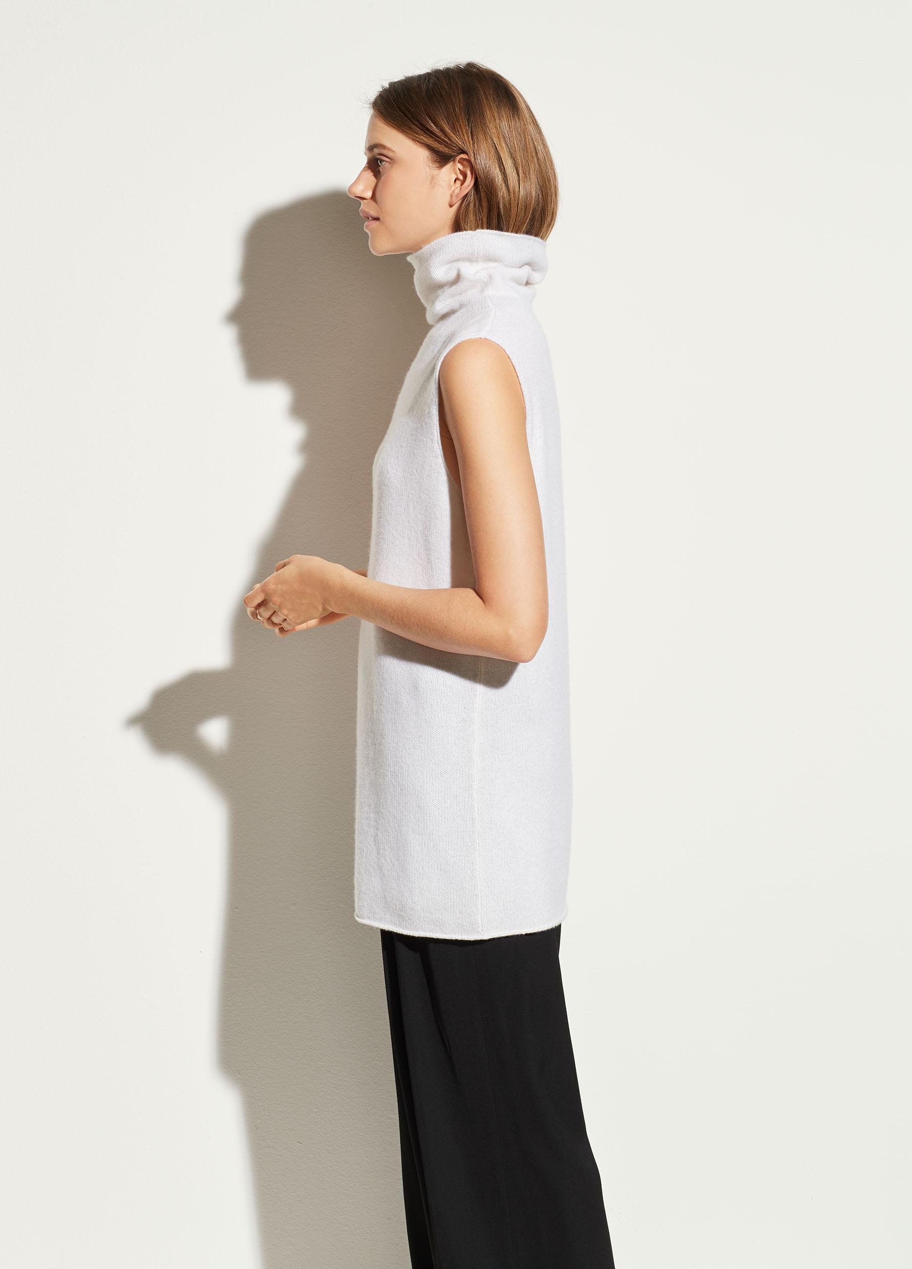 off white sleeveless turtleneck