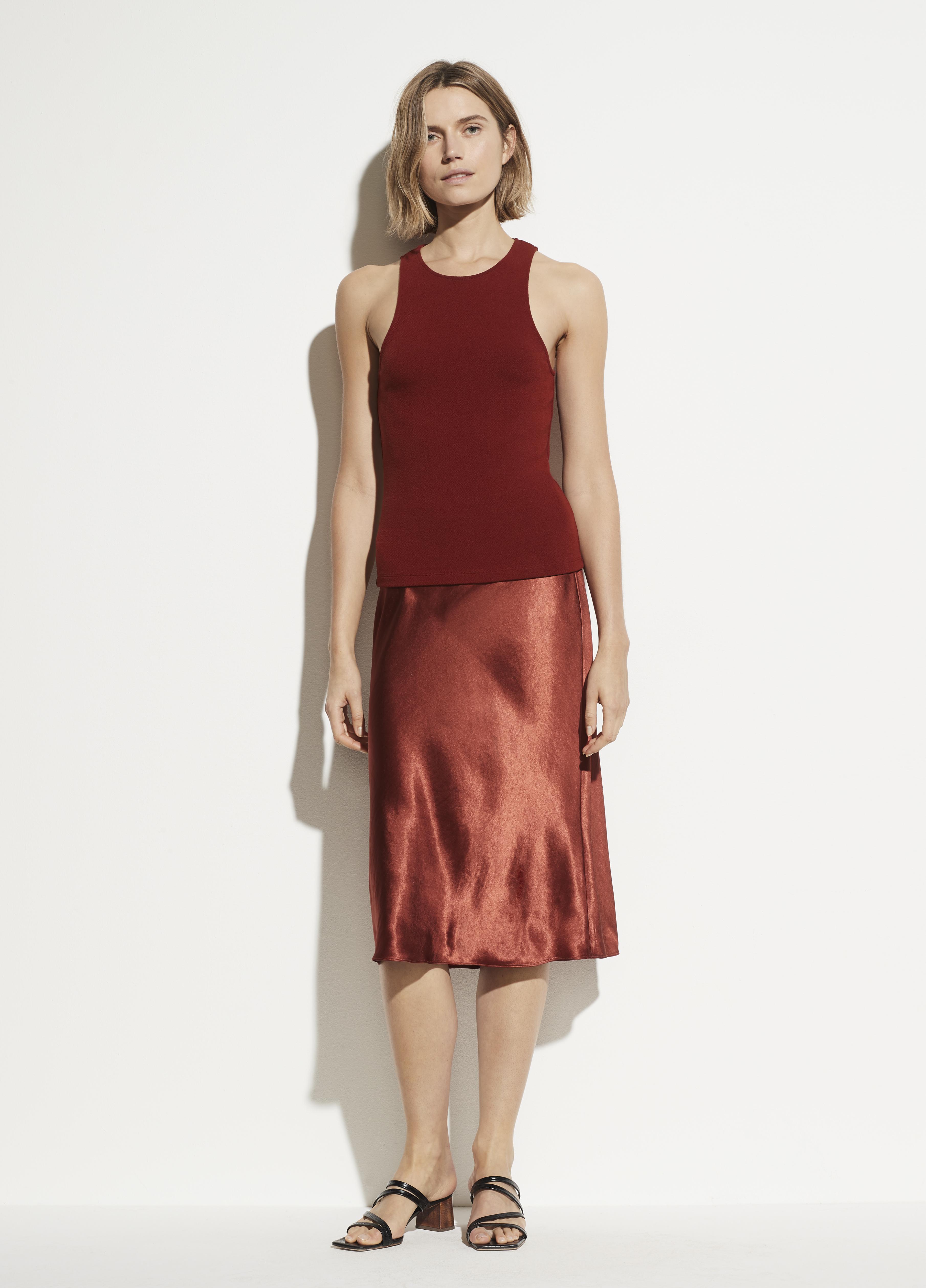 Vince Satin Slip Skirt Lyst