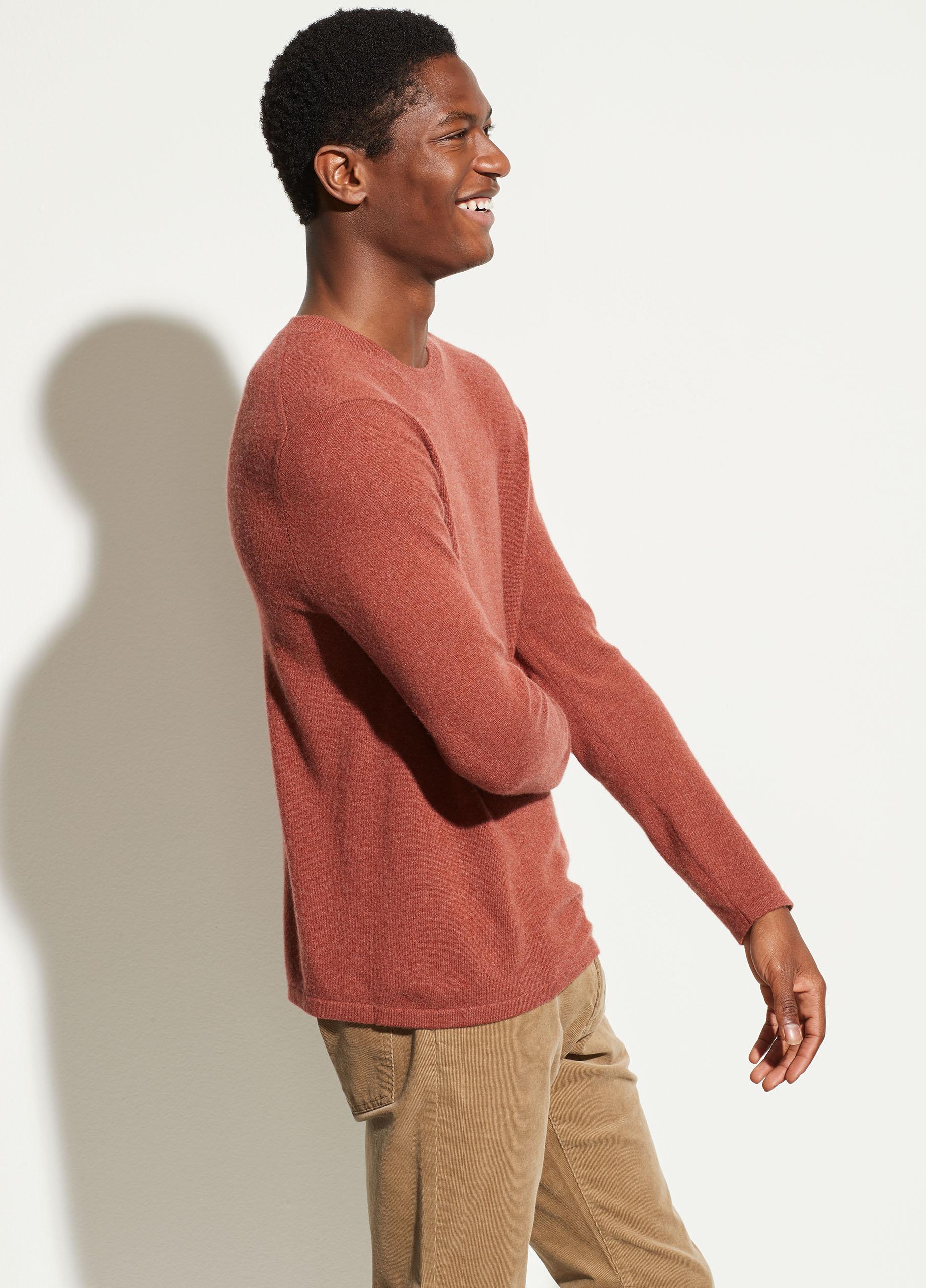 Vince Cashmere Crew in Heather Rust (Red) for Men - Lyst
