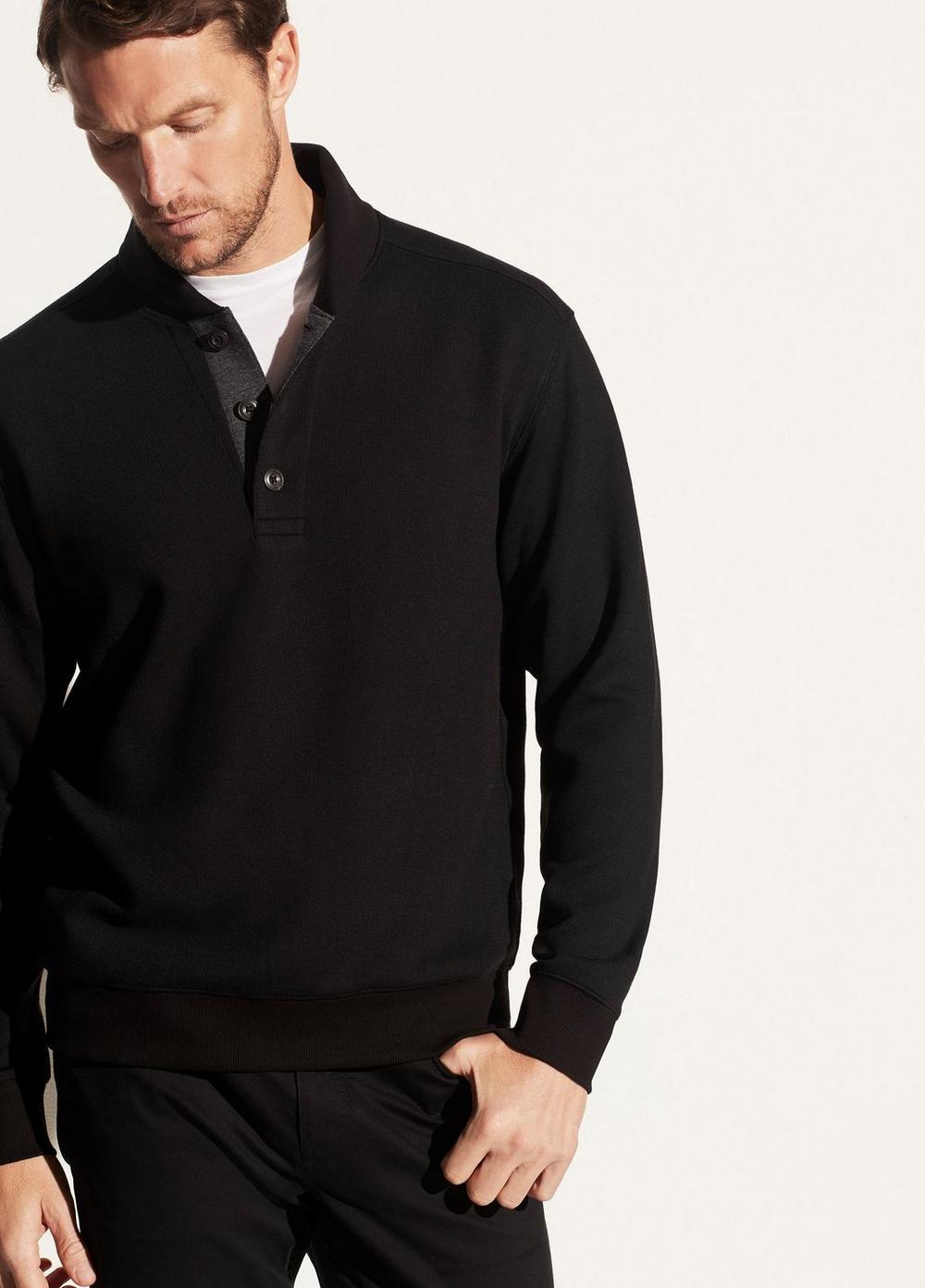 collared henley sweater