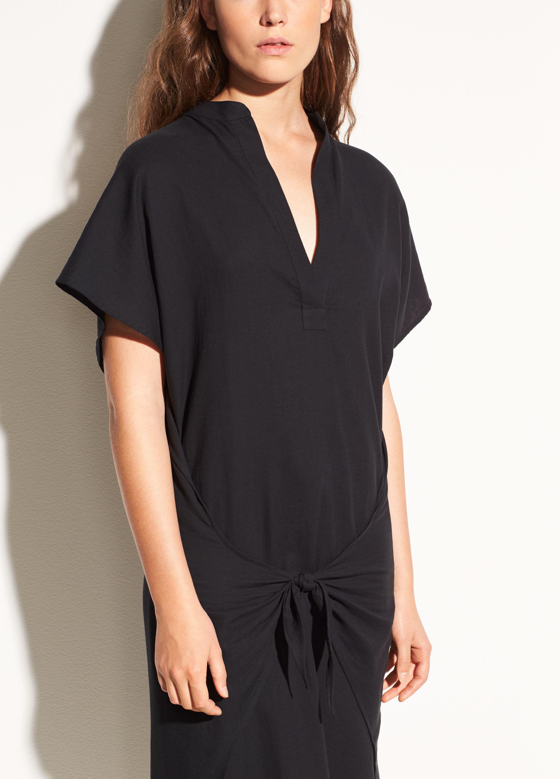 vince wrap front dress