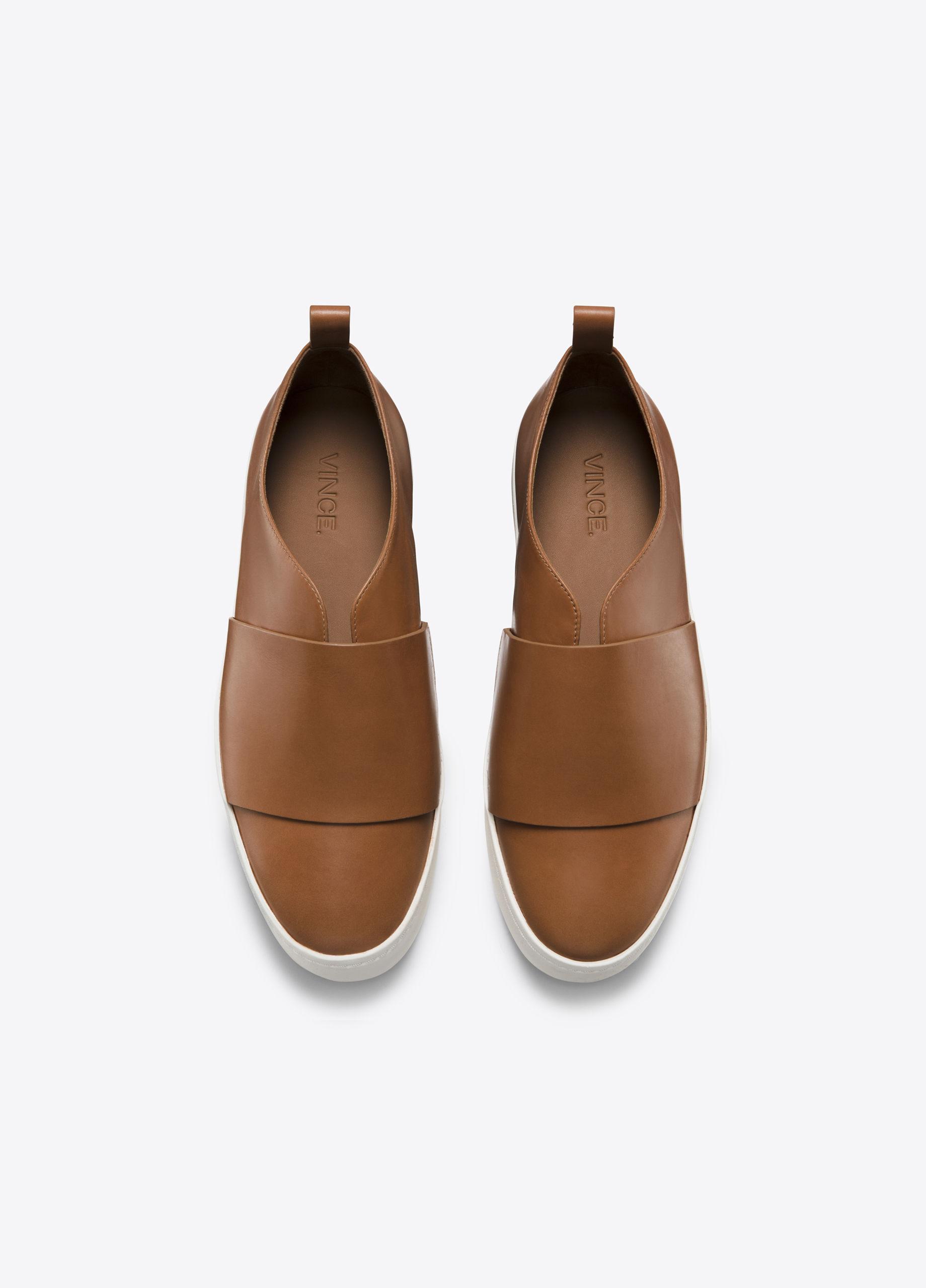 vince wallace leather sneaker