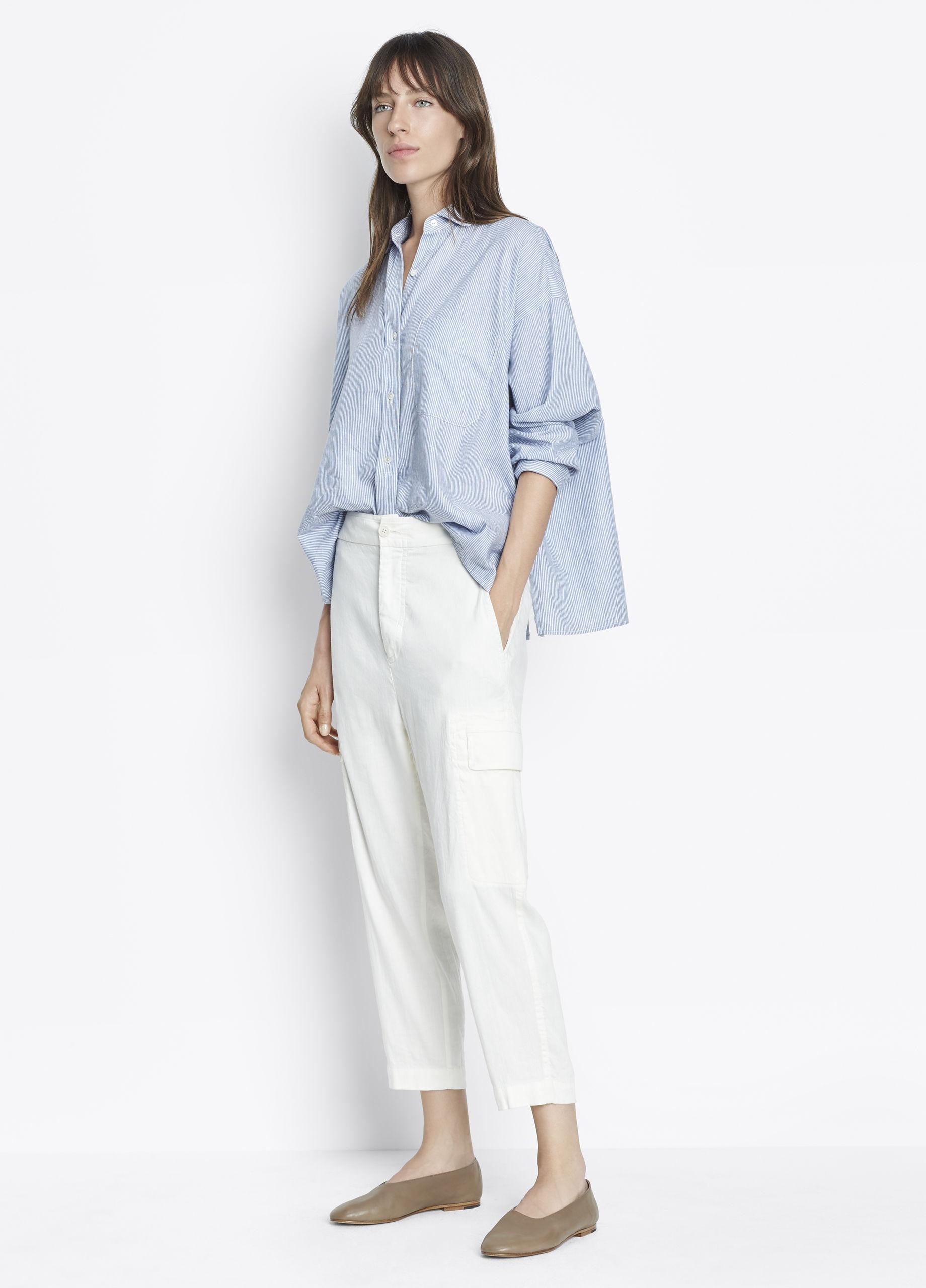 cargo pants white