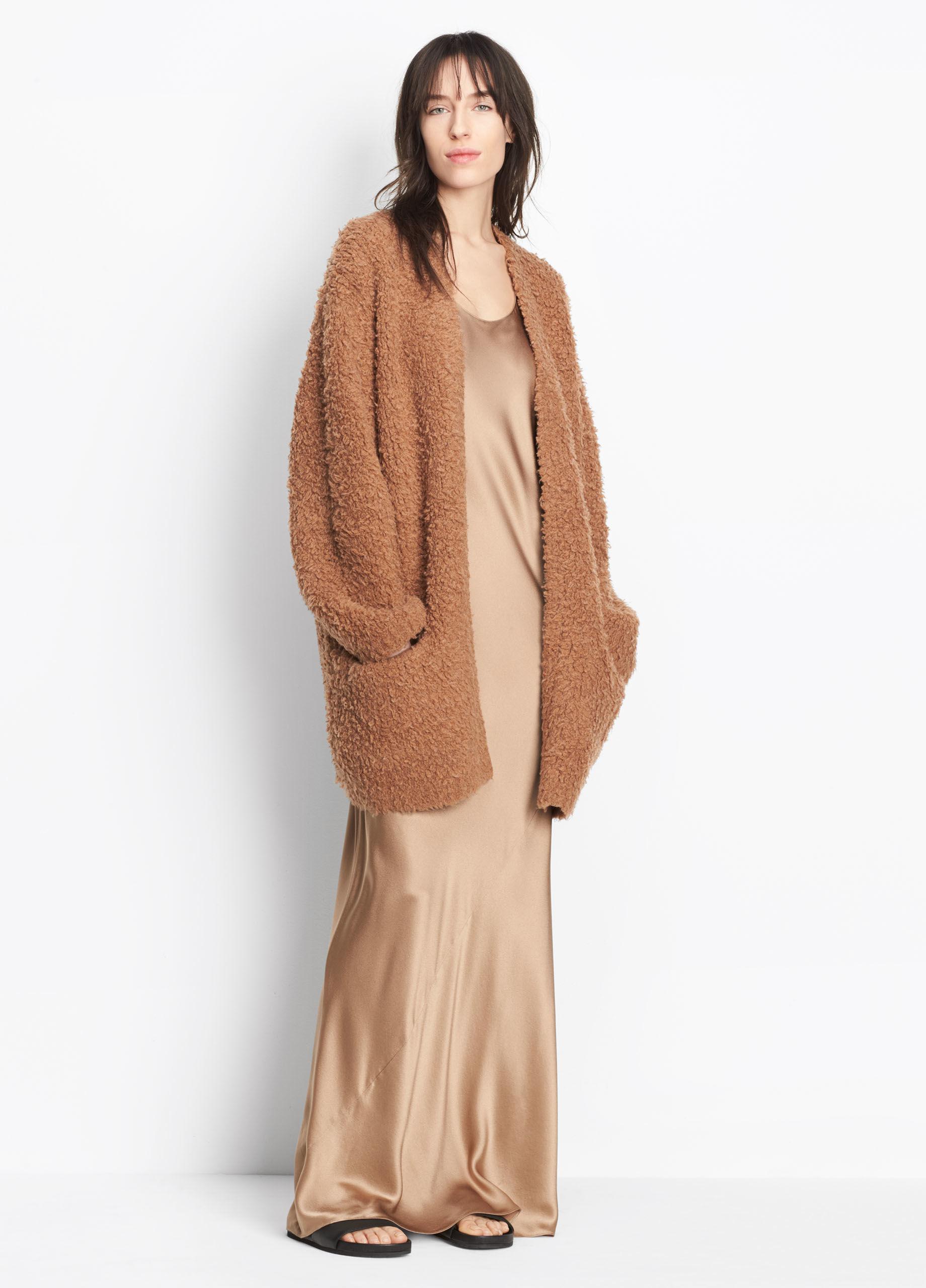 vince teddy cardigan