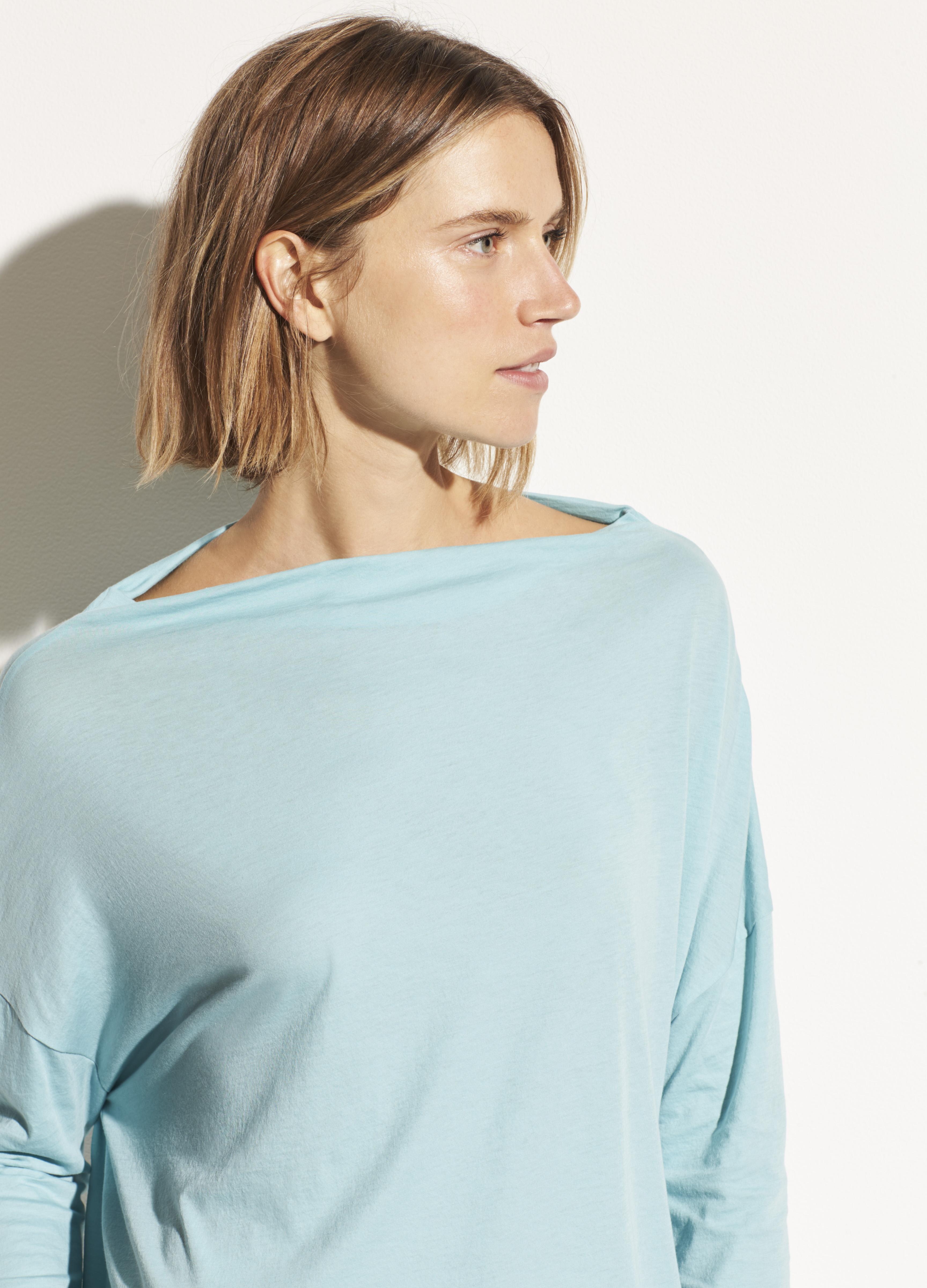 cotton mock neck
