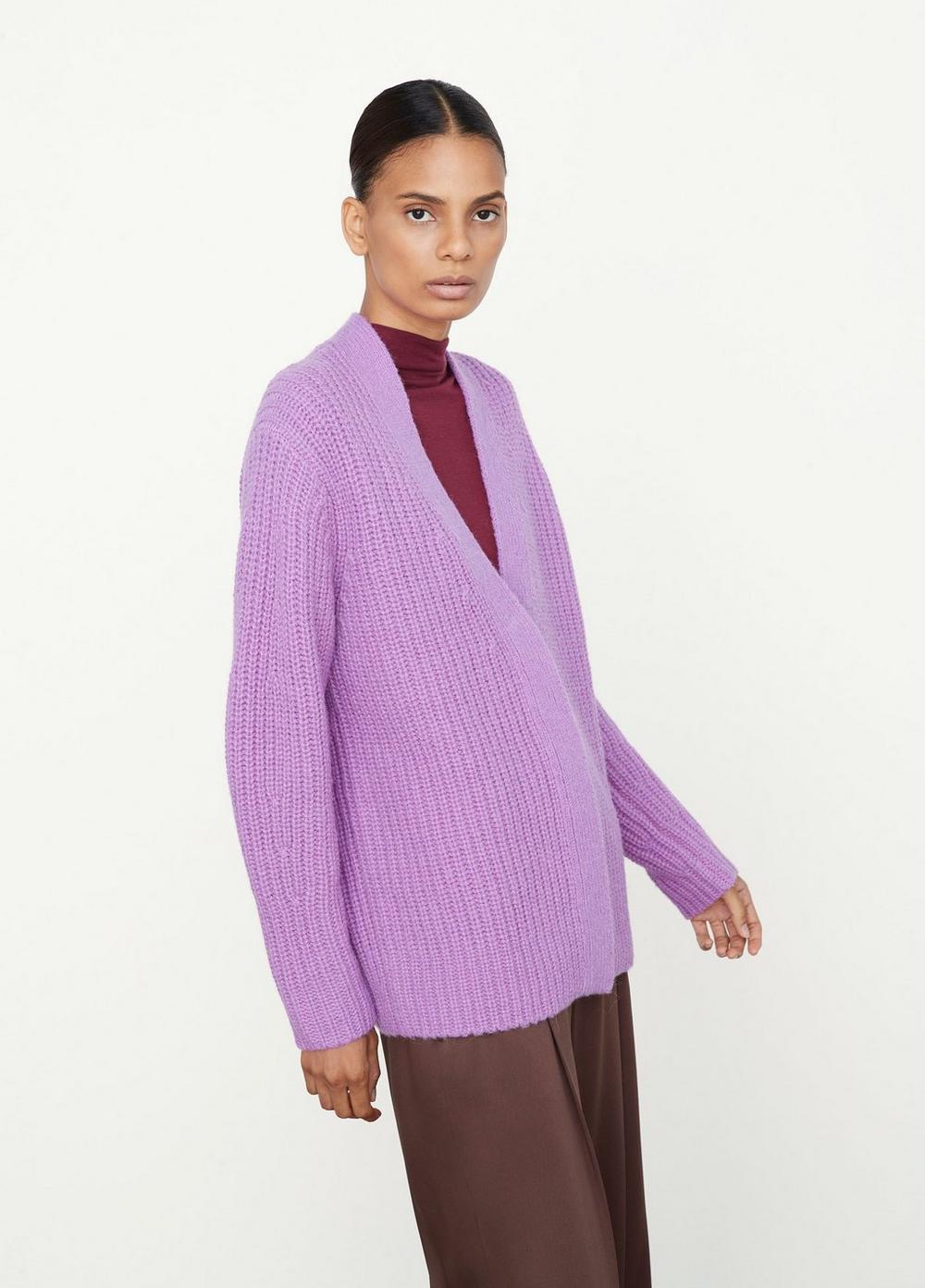 Vince Wool Sculpted Sleeve Cardigan in 