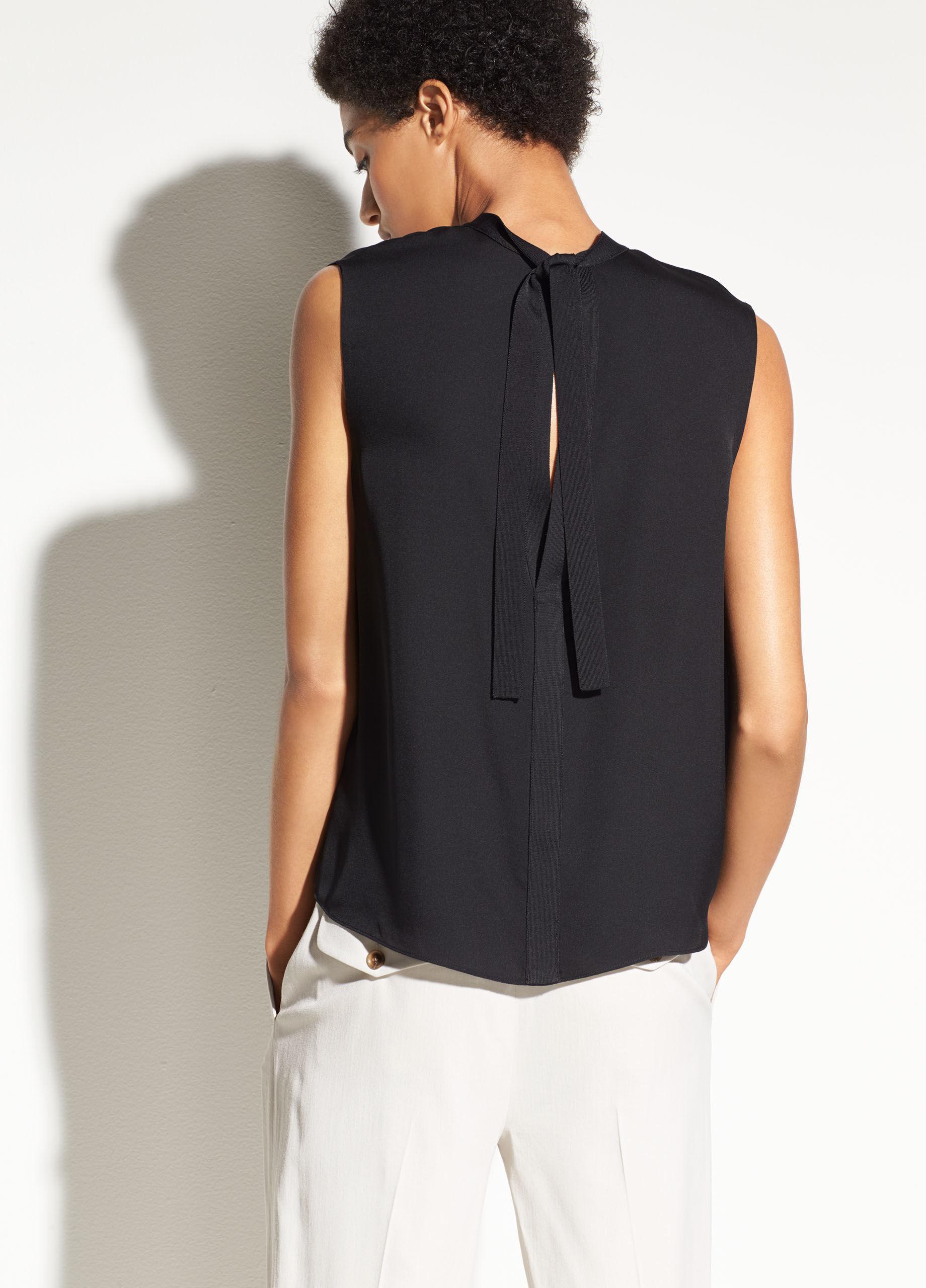 mock neck sleeveless shirt