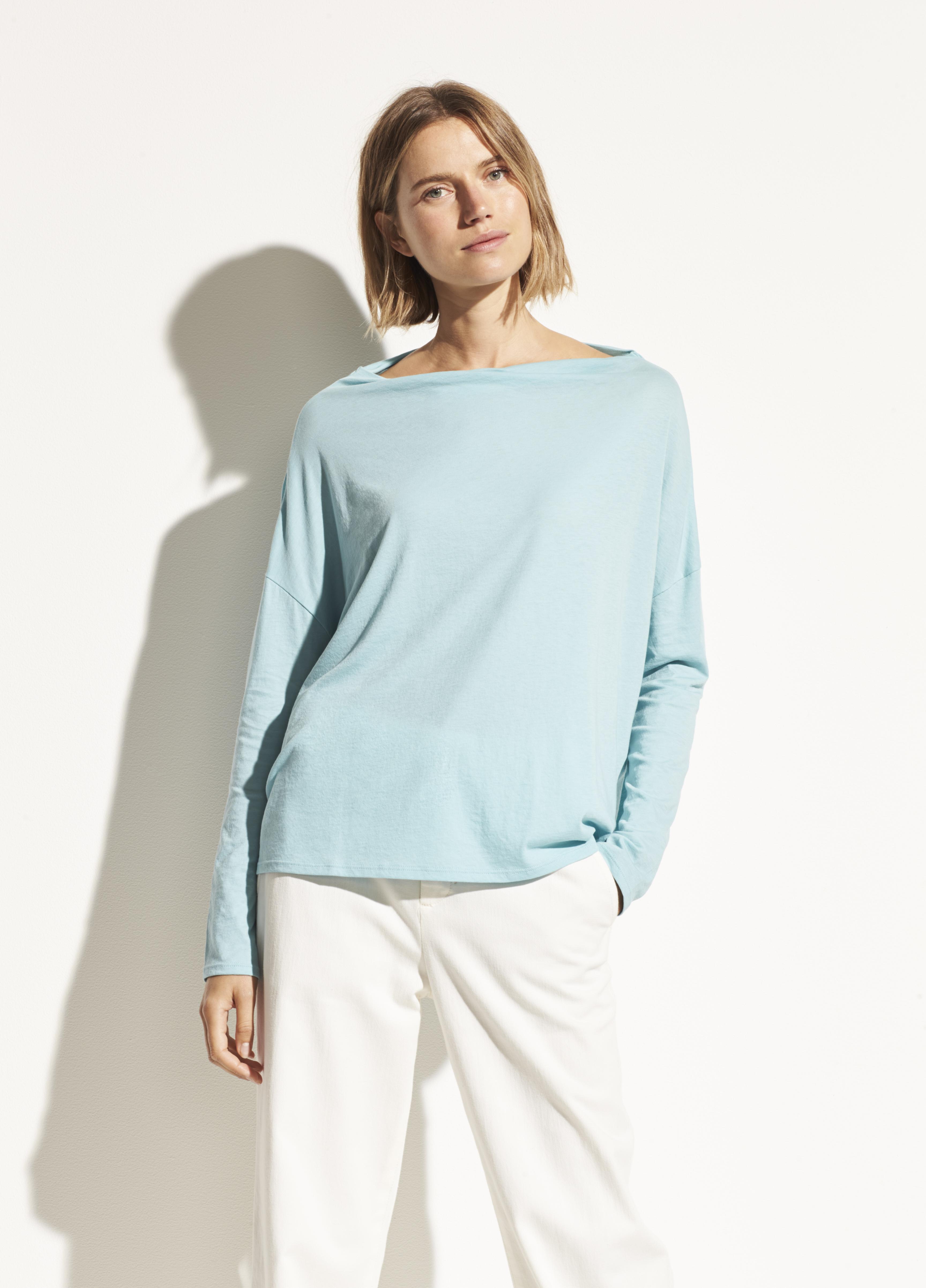 cotton mock neck
