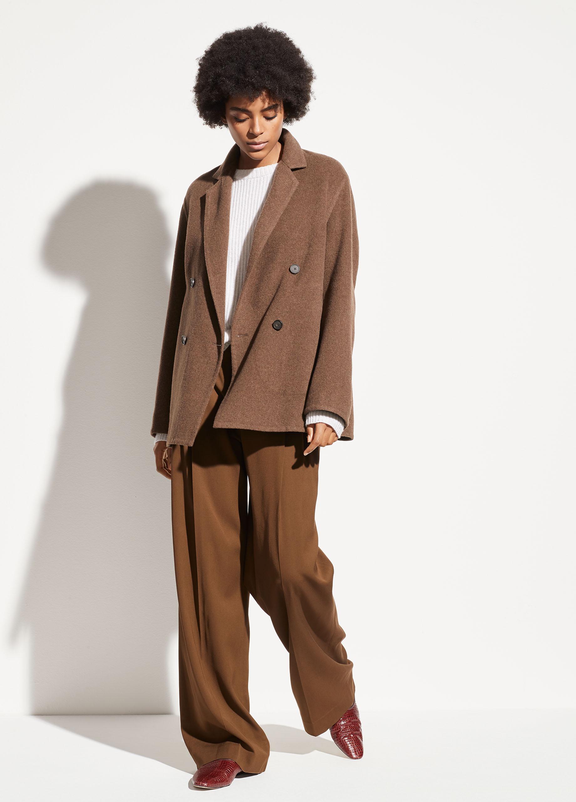 bouclé cardigan coat vince