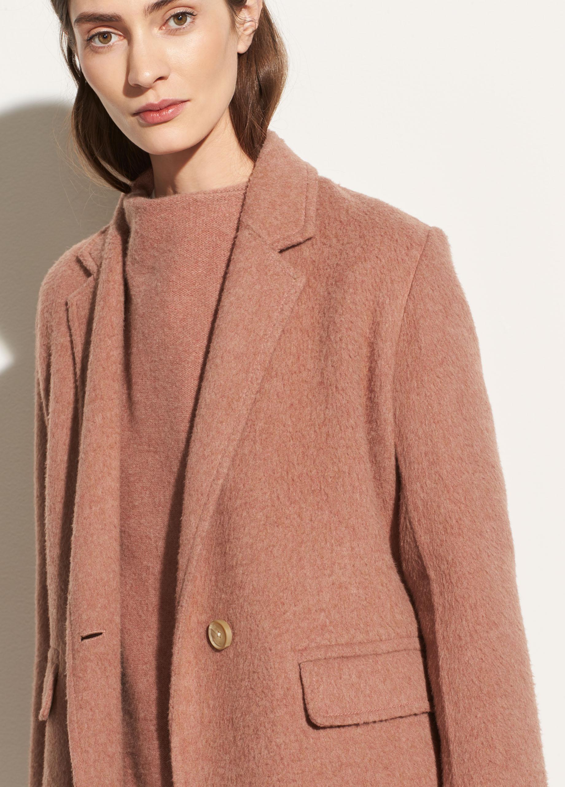 vince brushed wool coat