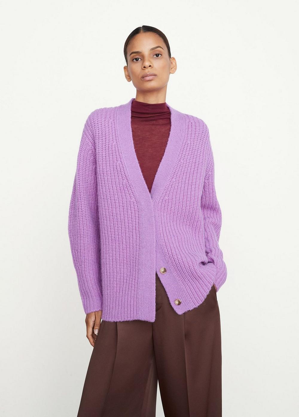 Vince Wool Sculpted Sleeve Cardigan in 